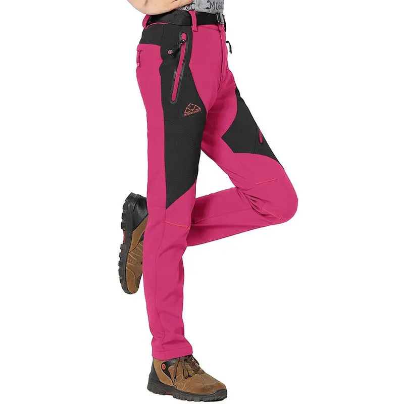 Women's Snow Pants Waterproof Insulated Fleece Thermal Ski Hiking Snowboard Pants