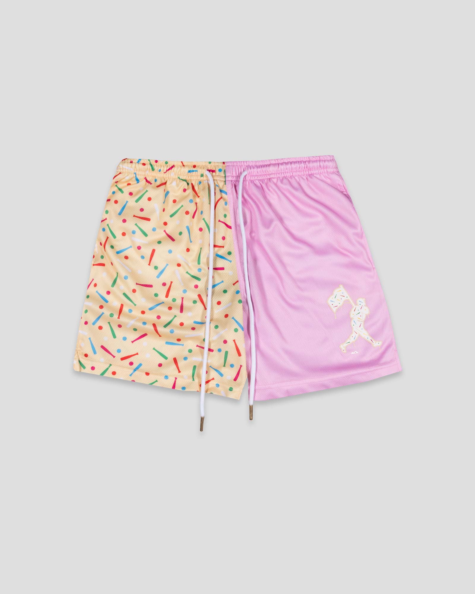 Batter Up Bakery Confetti Cupcake Diamond Air Mesh Shorts - Youth