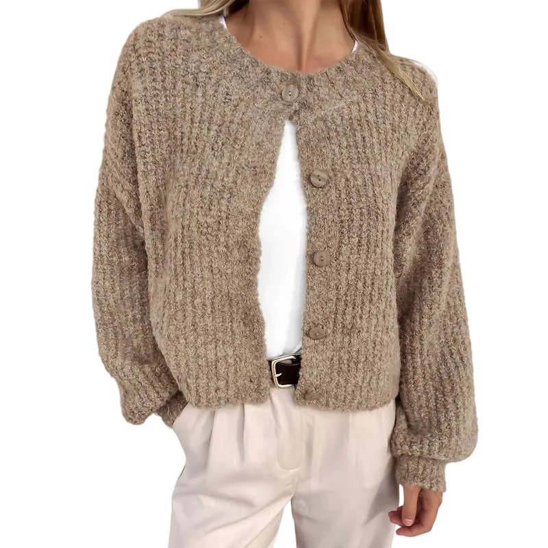 Women's Chunky Knit Fall Cardigan Winter Long Sleeve Button Down