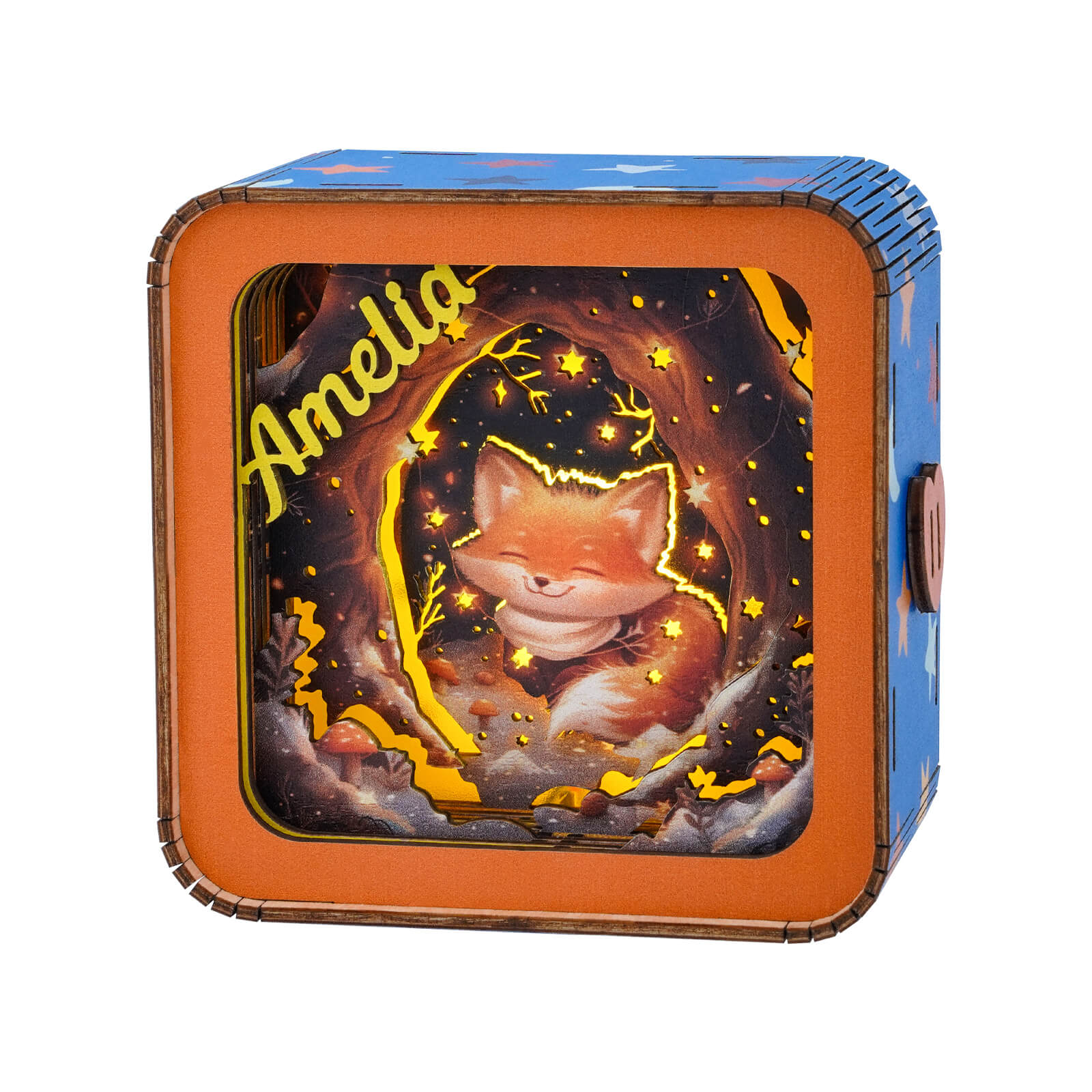 Star Fox Kit - Personalized 3D Wooden Puzzle Night Light