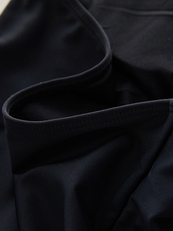 Padded Bandage Flower Shape Hollow Solid Color One-Piece Swimwear