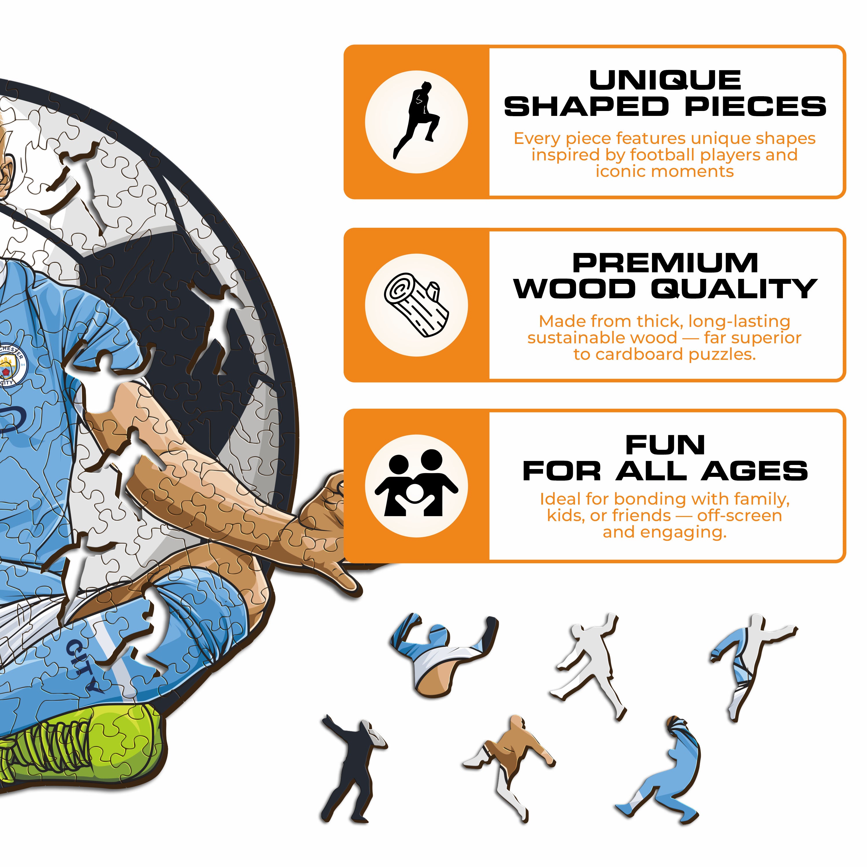 Erling Haaland - Wooden Puzzle