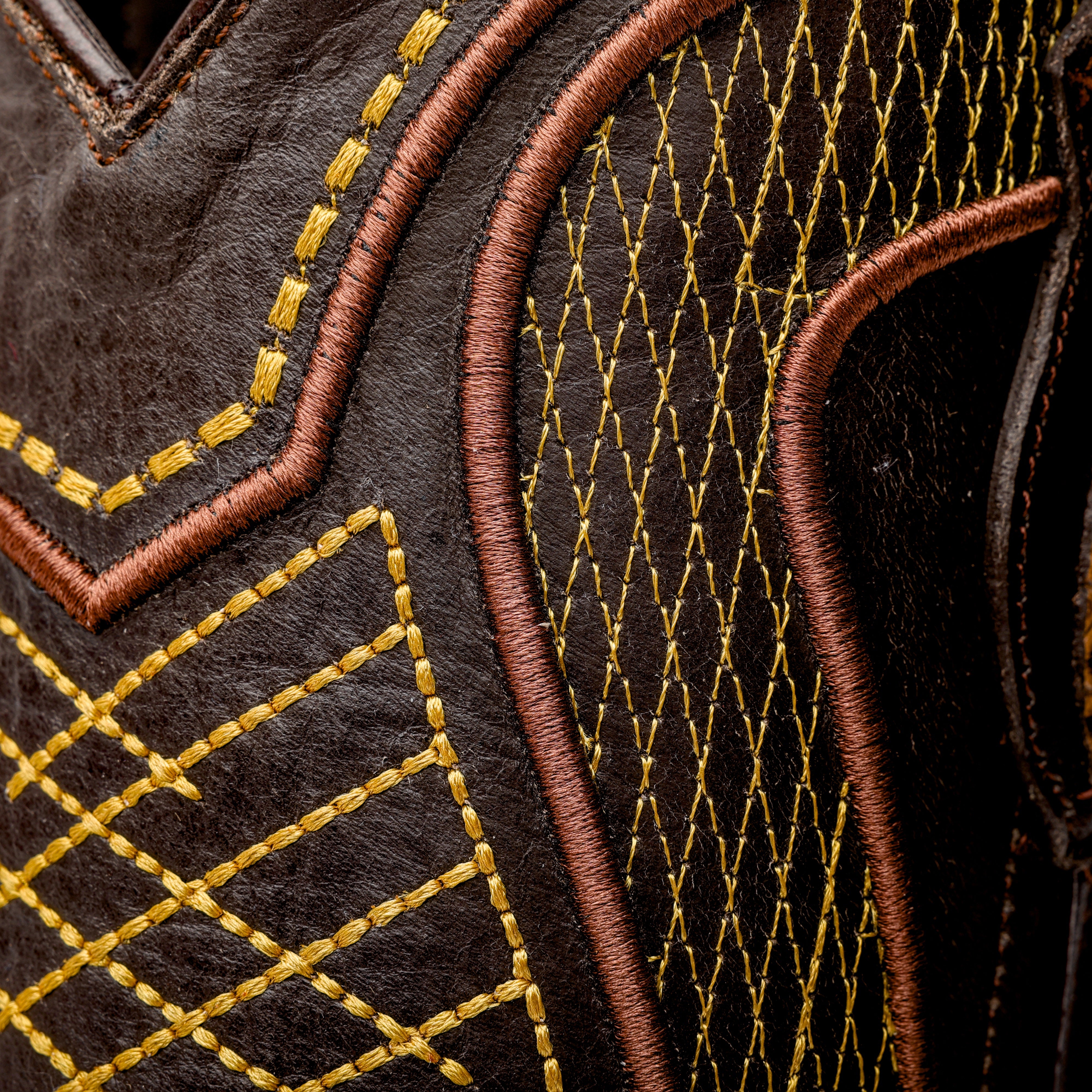 Honey Python Leather Boots - Square Toe