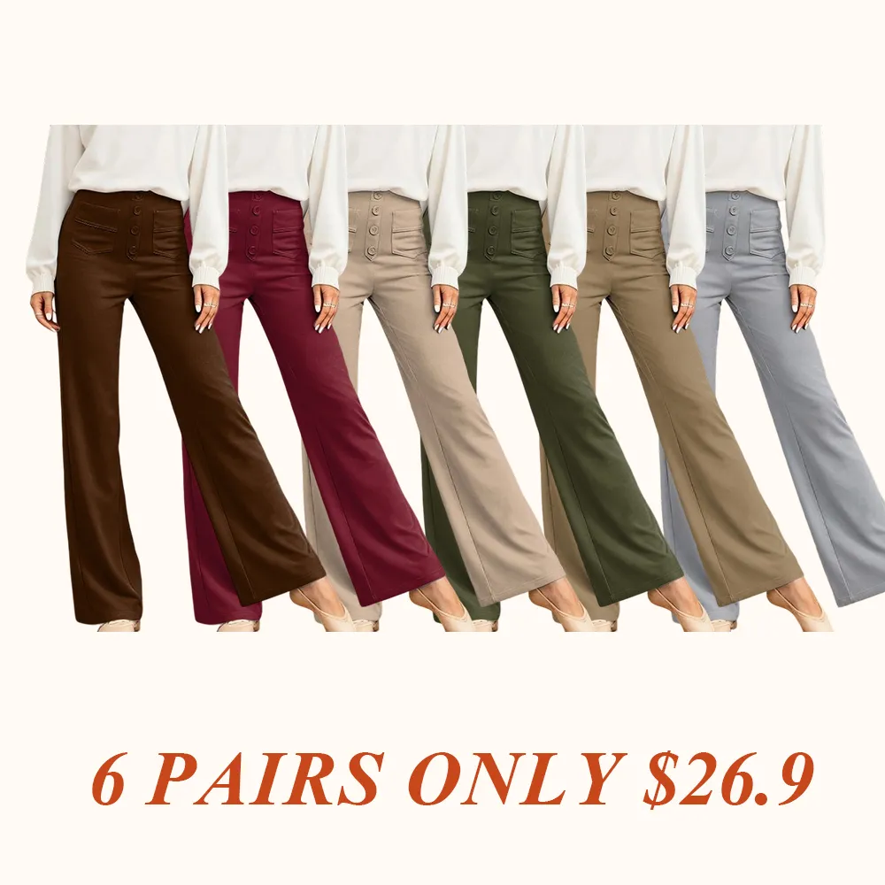 Women's High Waist Casual Pants