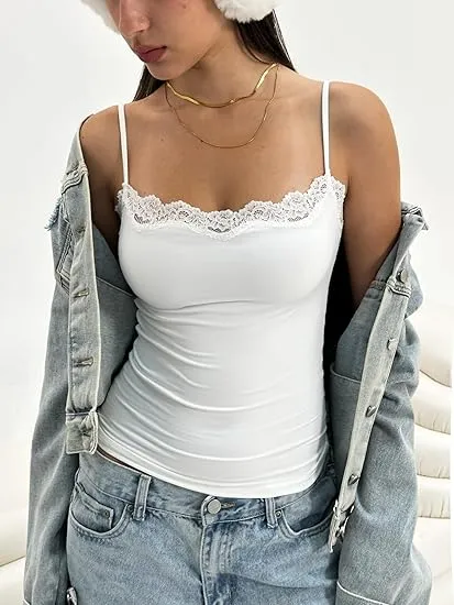 Padded Lace Cami Top