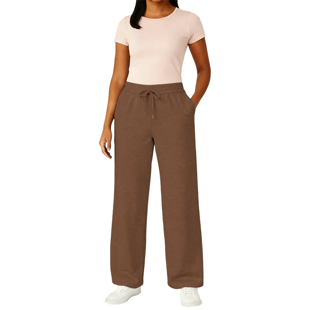 Women's Multi Pack Heavyweight Wide Leg Loose-Fit Fleece Sweatpants