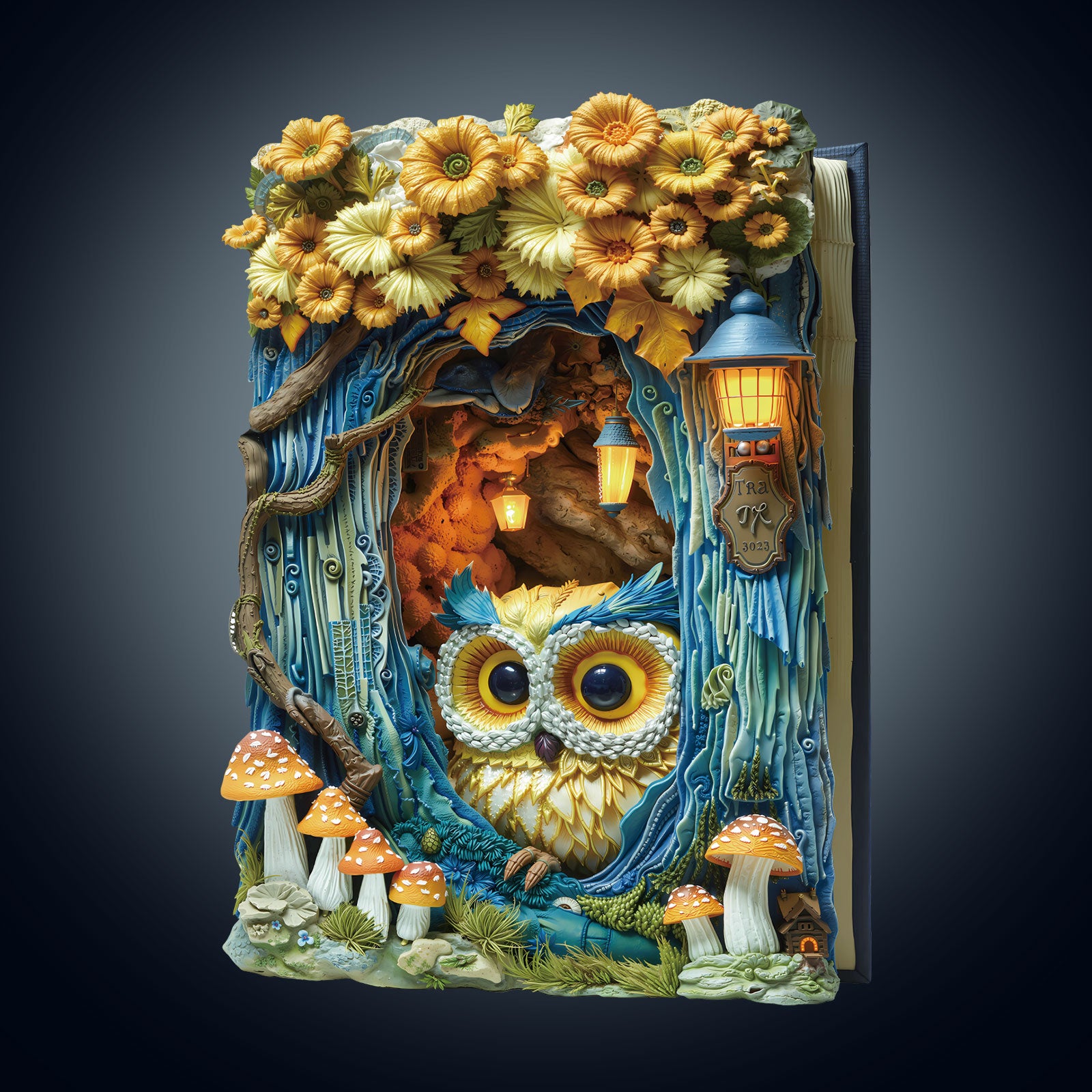 Owl Beneath The Light Wooden Jigsaw Puzzle