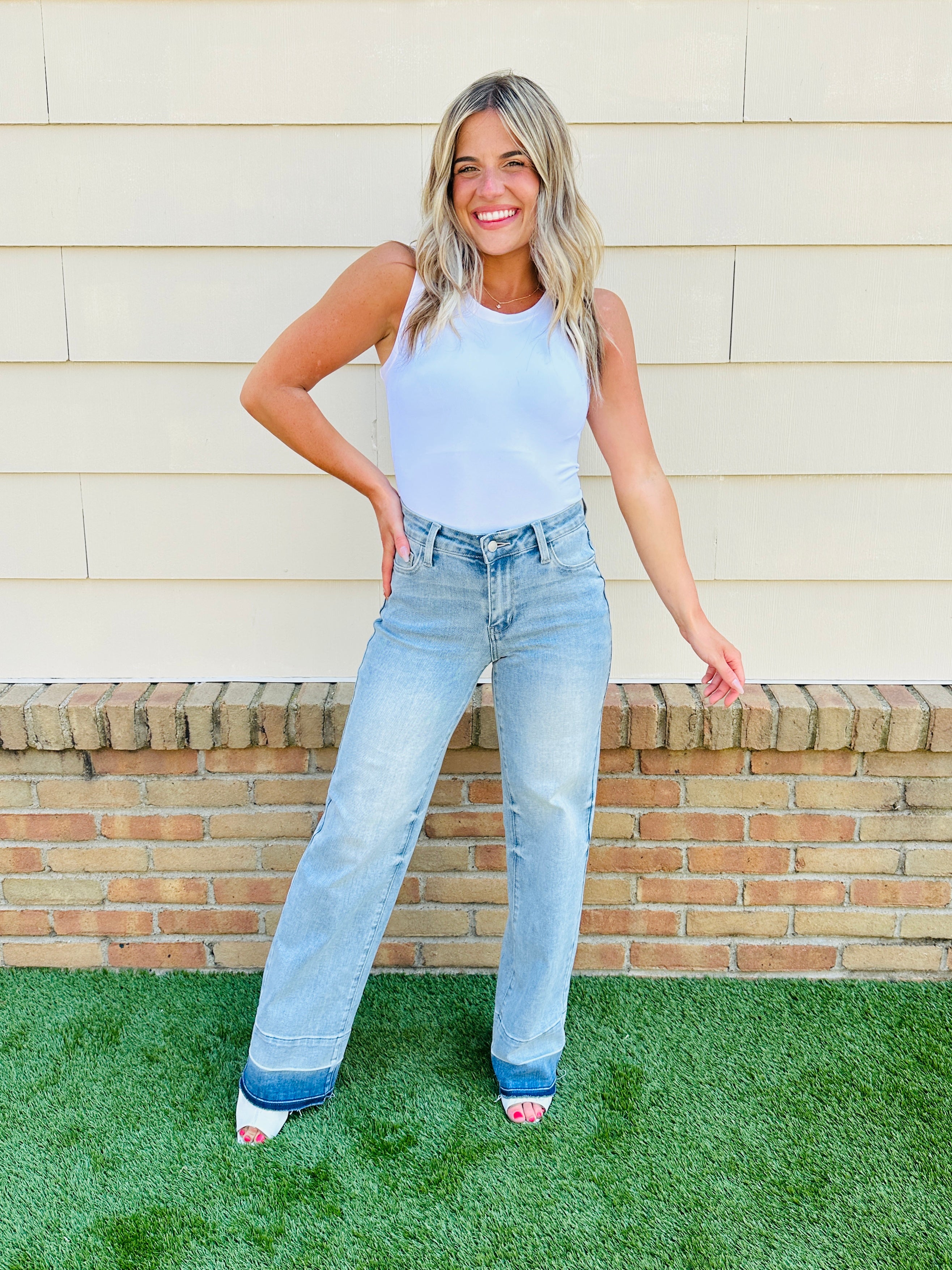 Judy Blue Release Your Inhibitions Wide Leg Jeans