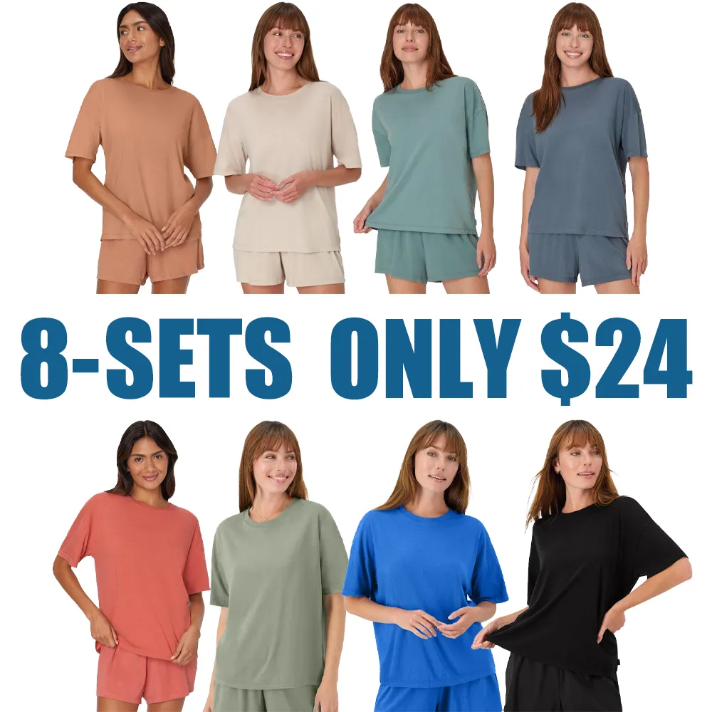 Lady's soft and loose T-shirt suit(Just $3 Each!)