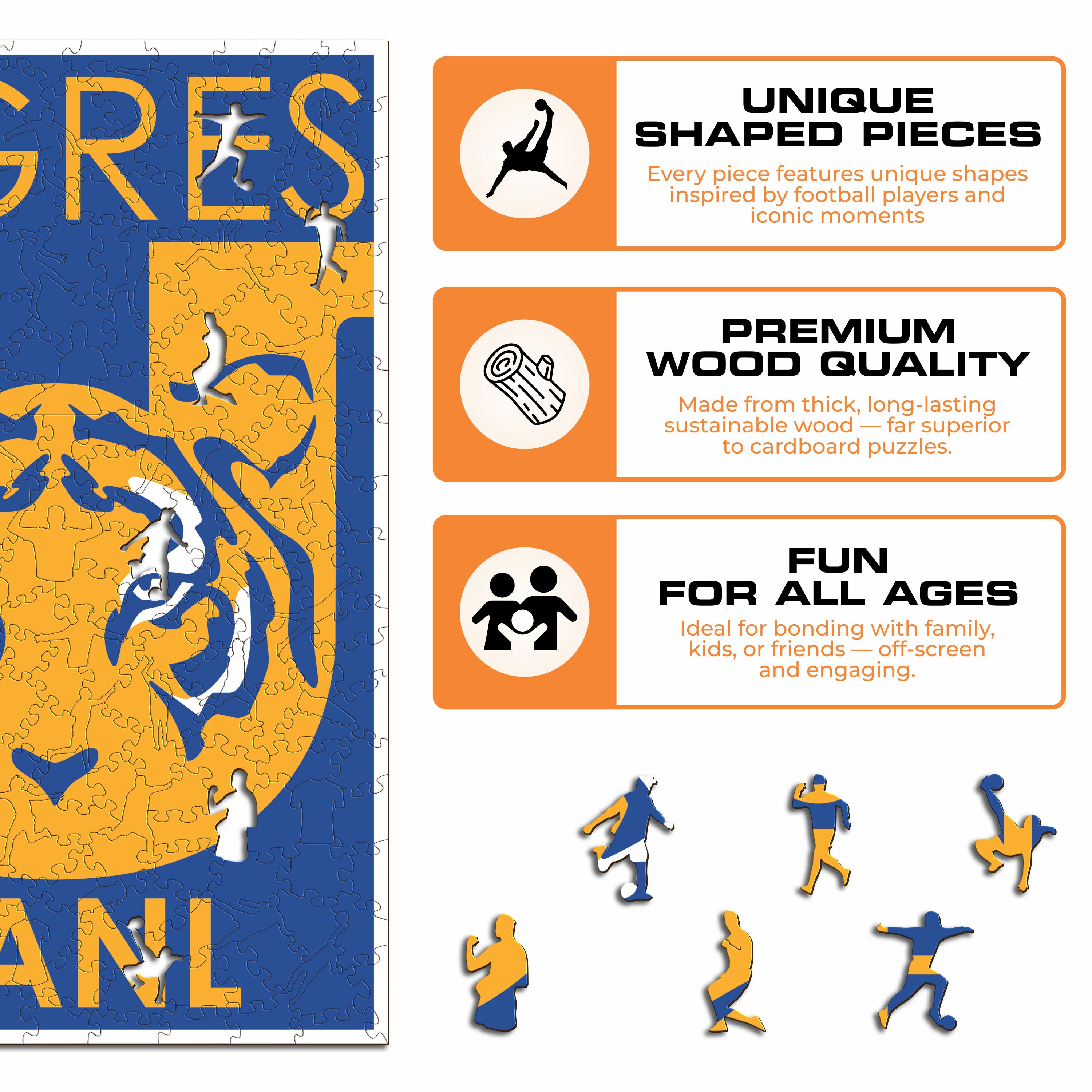 Tigres UANL® Logo - Wooden Puzzle