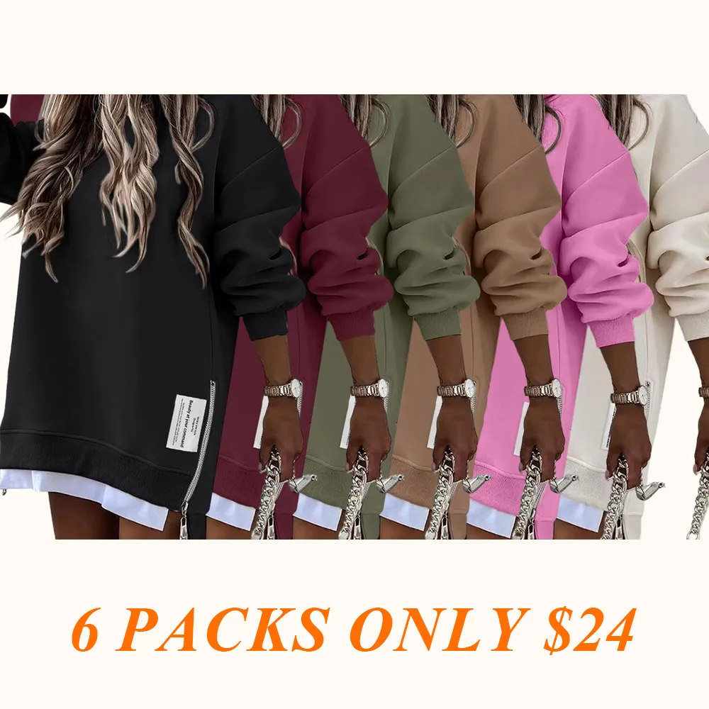 Womens Long Sleeve Pullover Sweatshirt