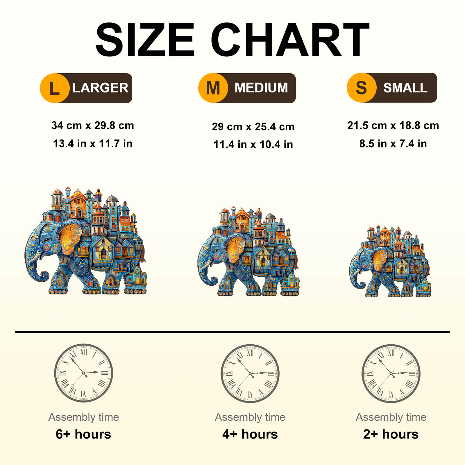 House  Elephant Wooden Jigsaw Puzzle