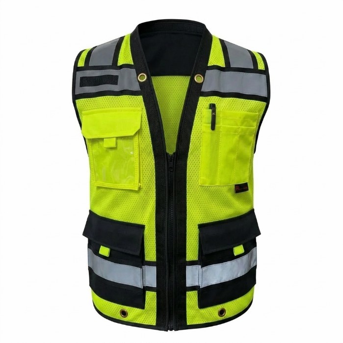 🛍️【Stock Up Deals】Superintendent Vest, High Visibility Reflective Safety, Mesh Safety Vest with Zipper and Multi pockets