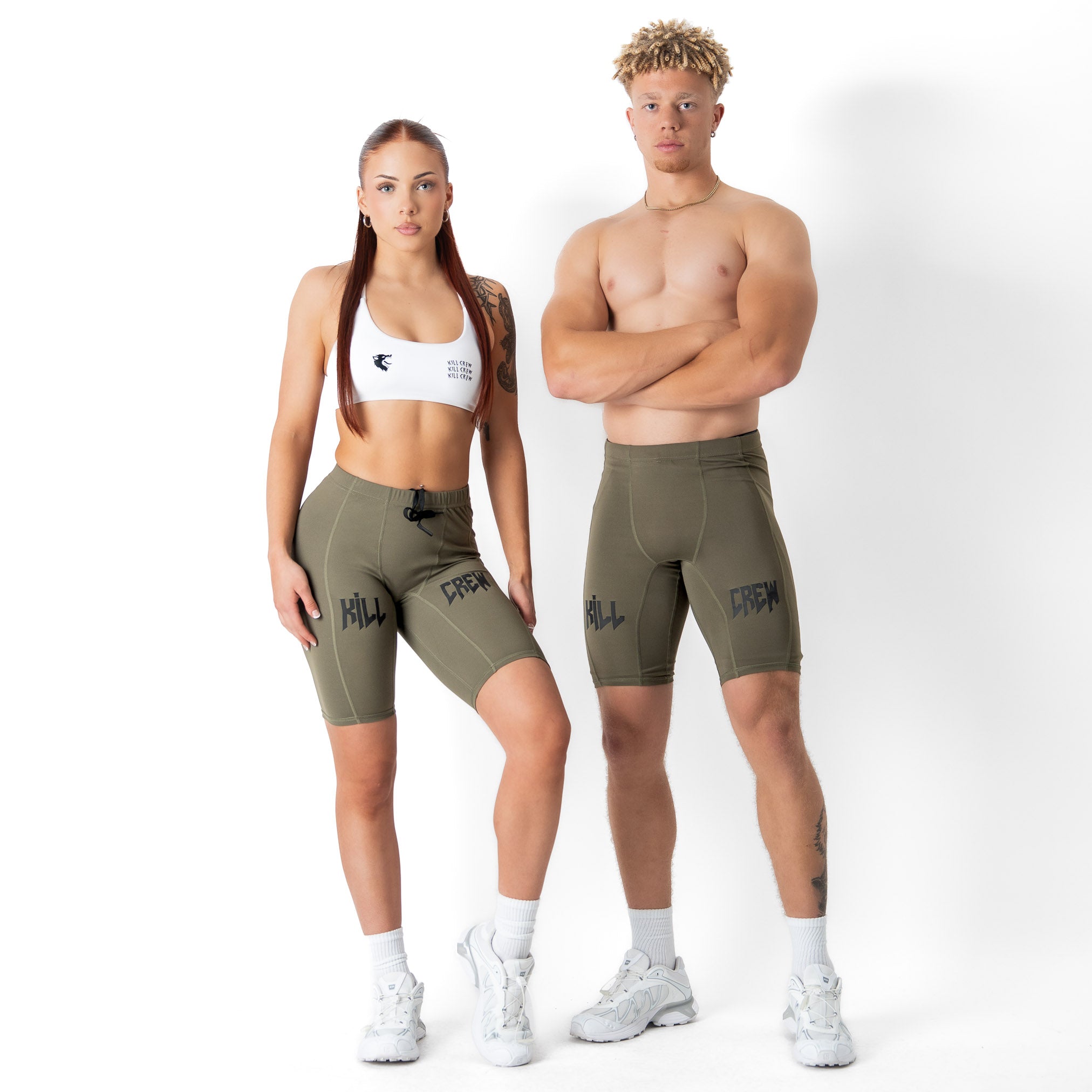TIRADE TECH COMPRESSION SHORTS - OLIVE