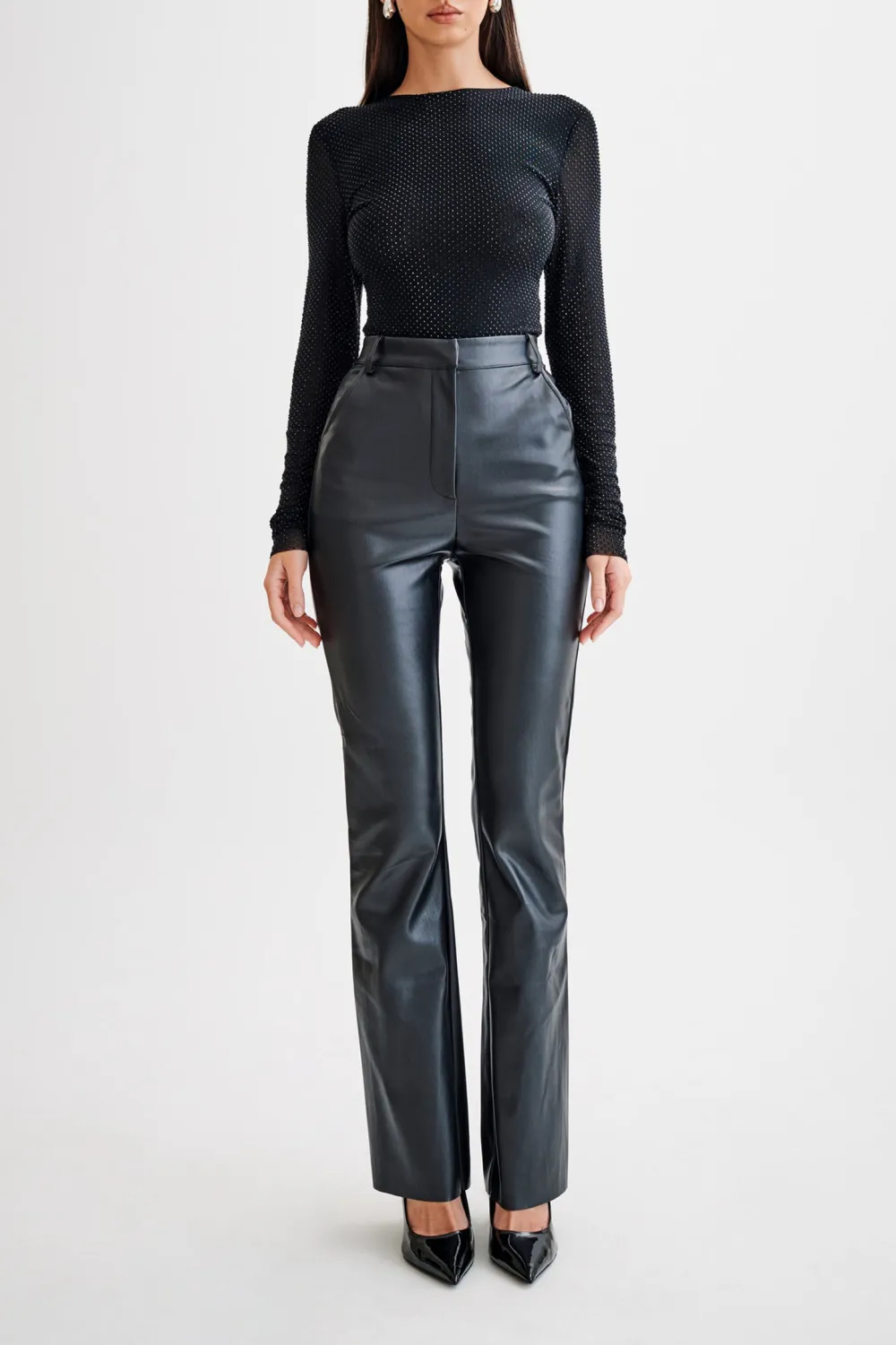 Long Sleeve Diamante Bodysuit