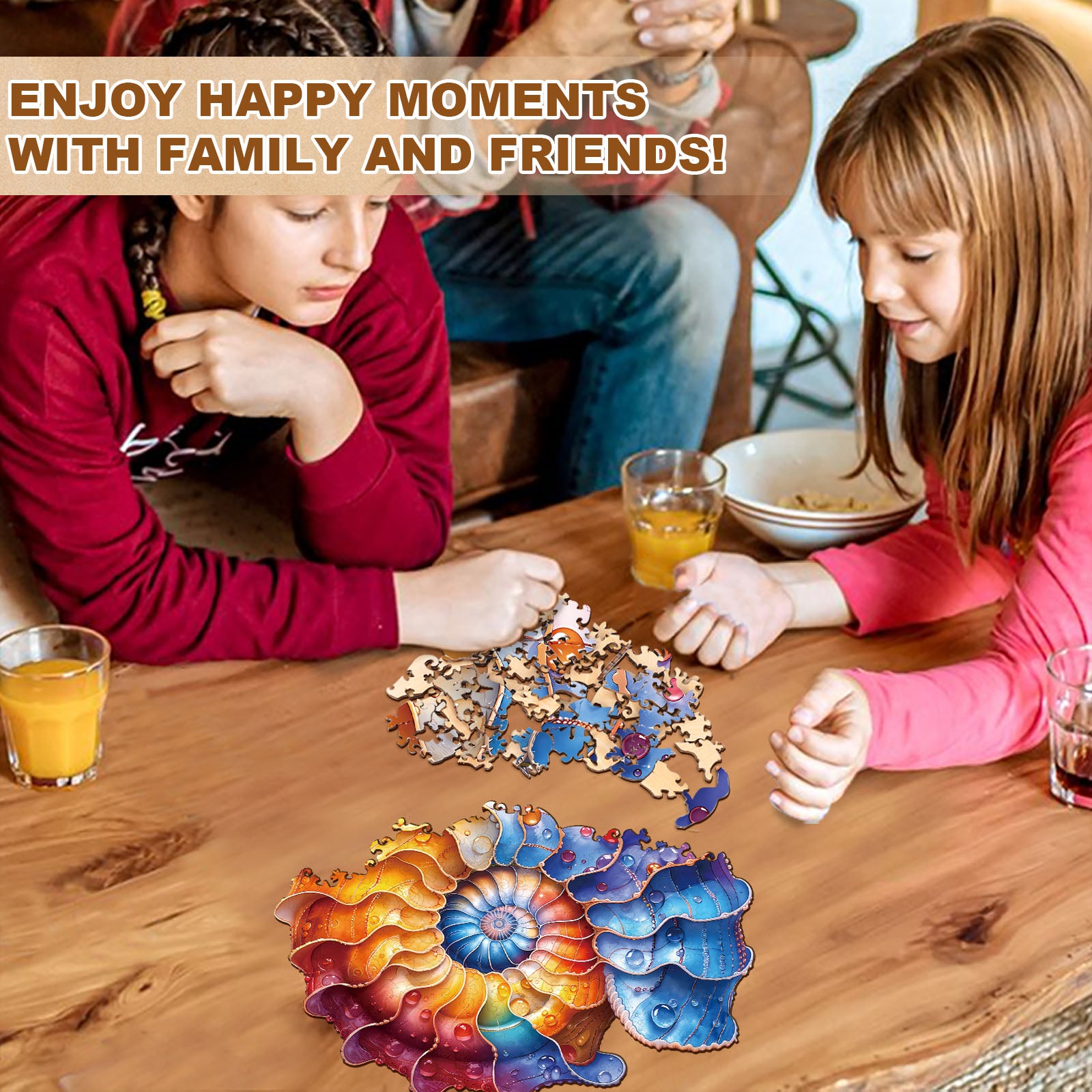 Colored conch Wooden Jigsaw Puzzle