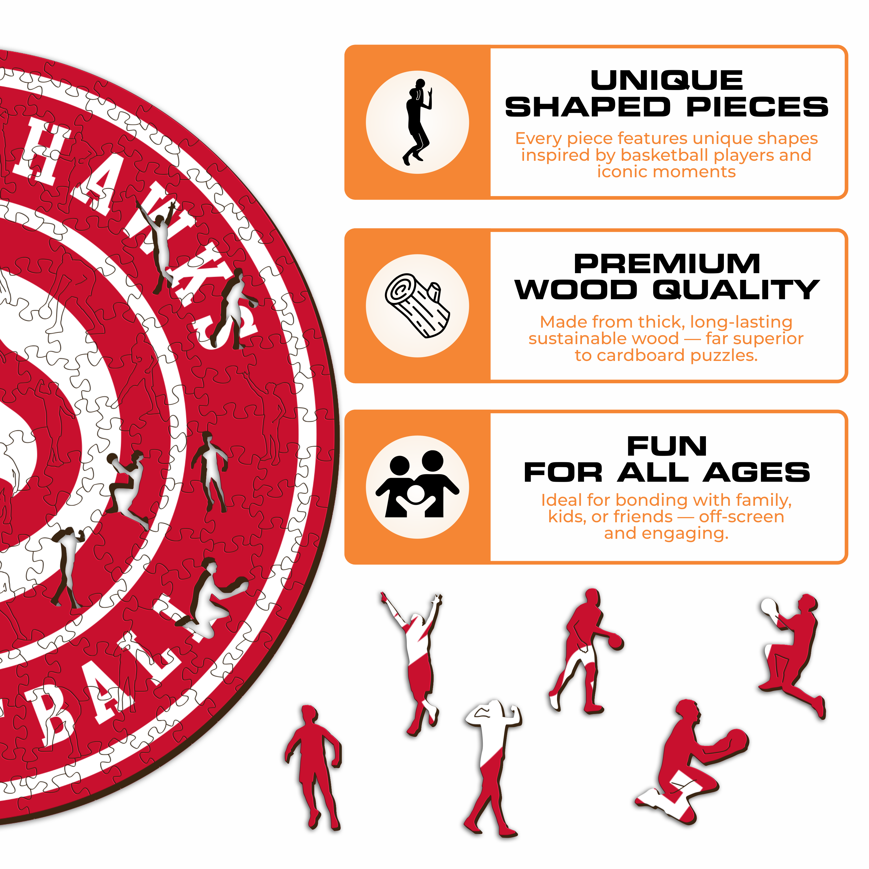 Atlanta Hawks™ - Wooden Puzzle