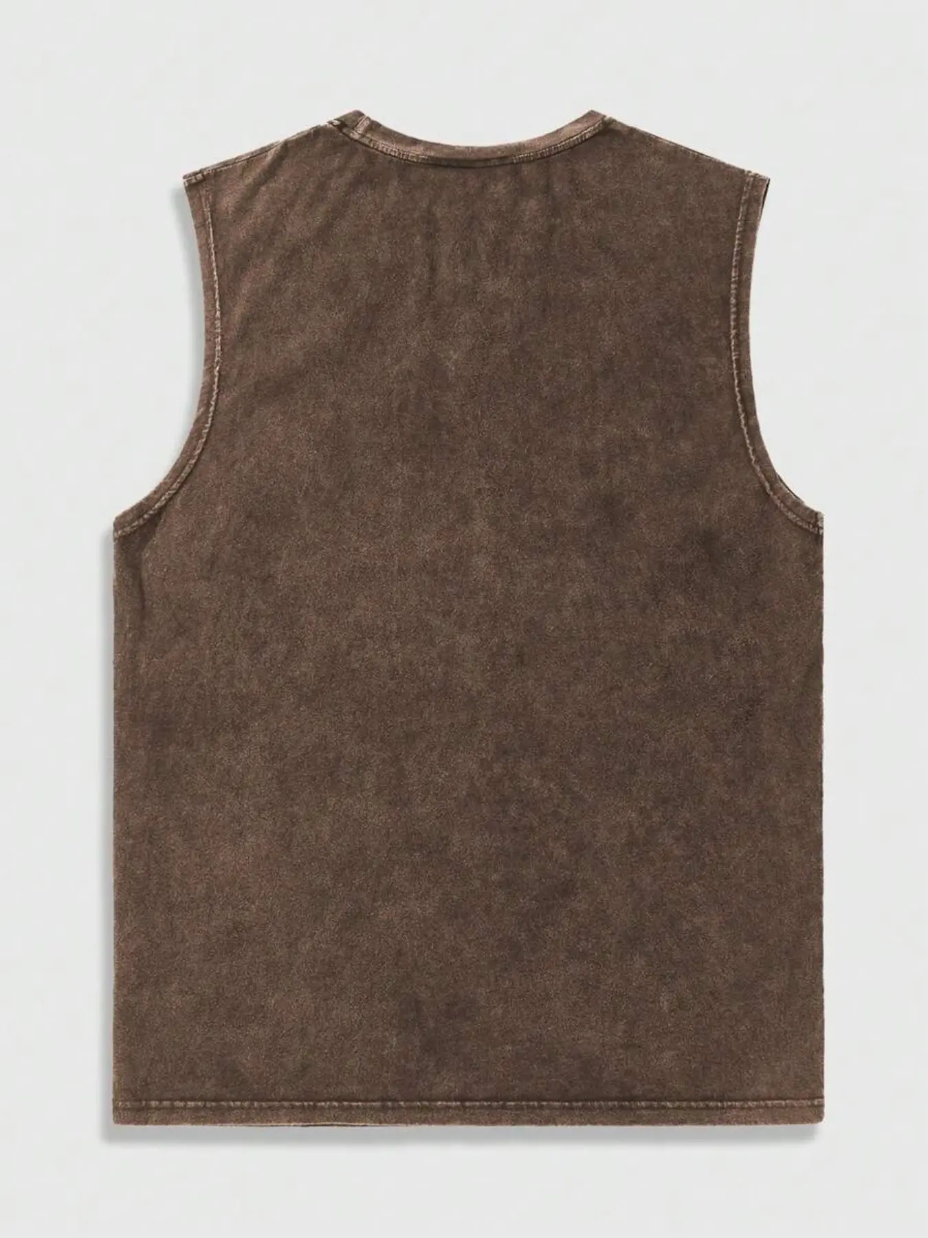 Men's Loose-Fit Sleeveless Short Graphic T-Shirt, Pure Cotton Menswear Streetwear Street Style Summer Top