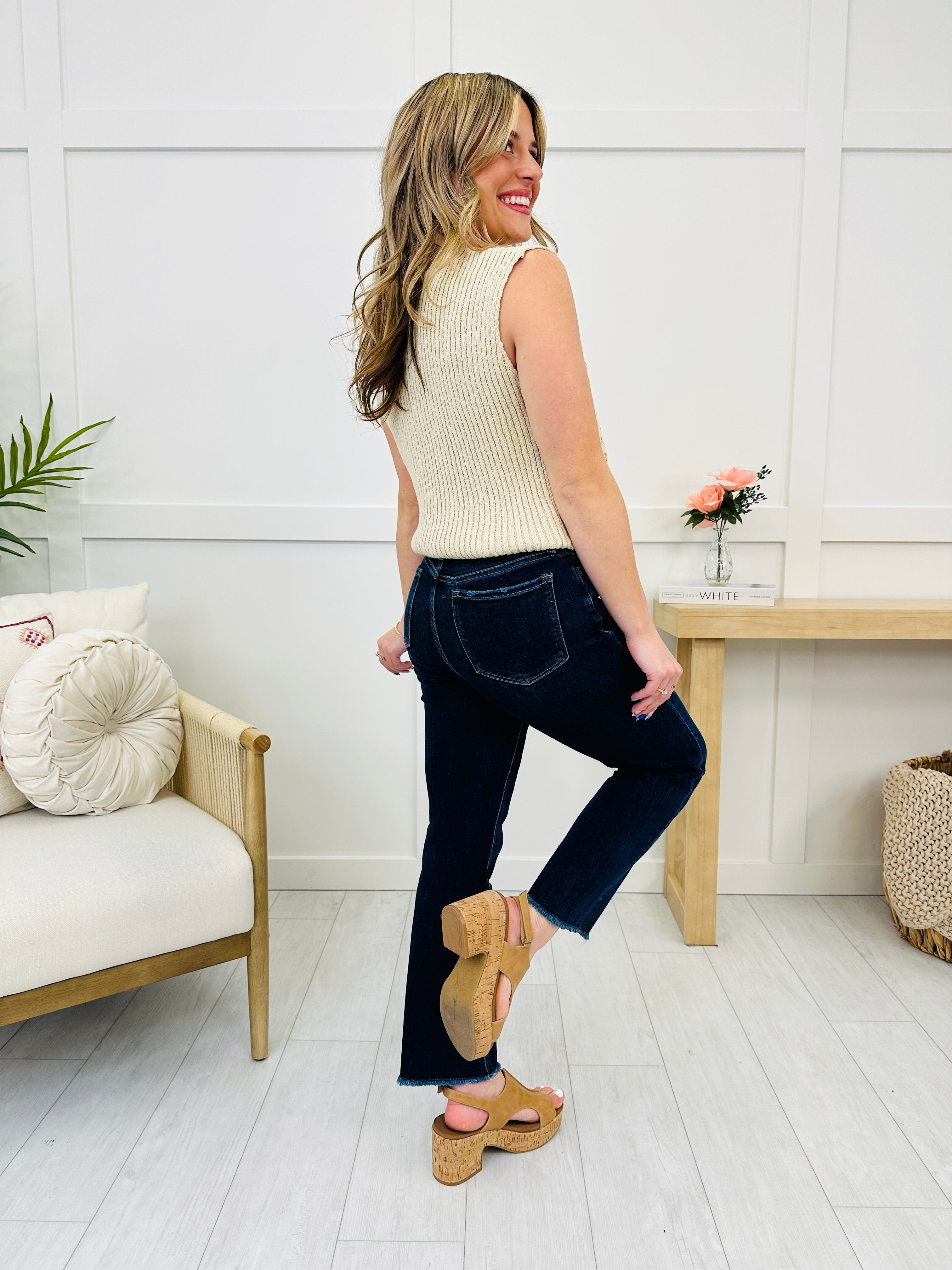 Lovervet Stay in Line Straight Leg Ankle Jeans