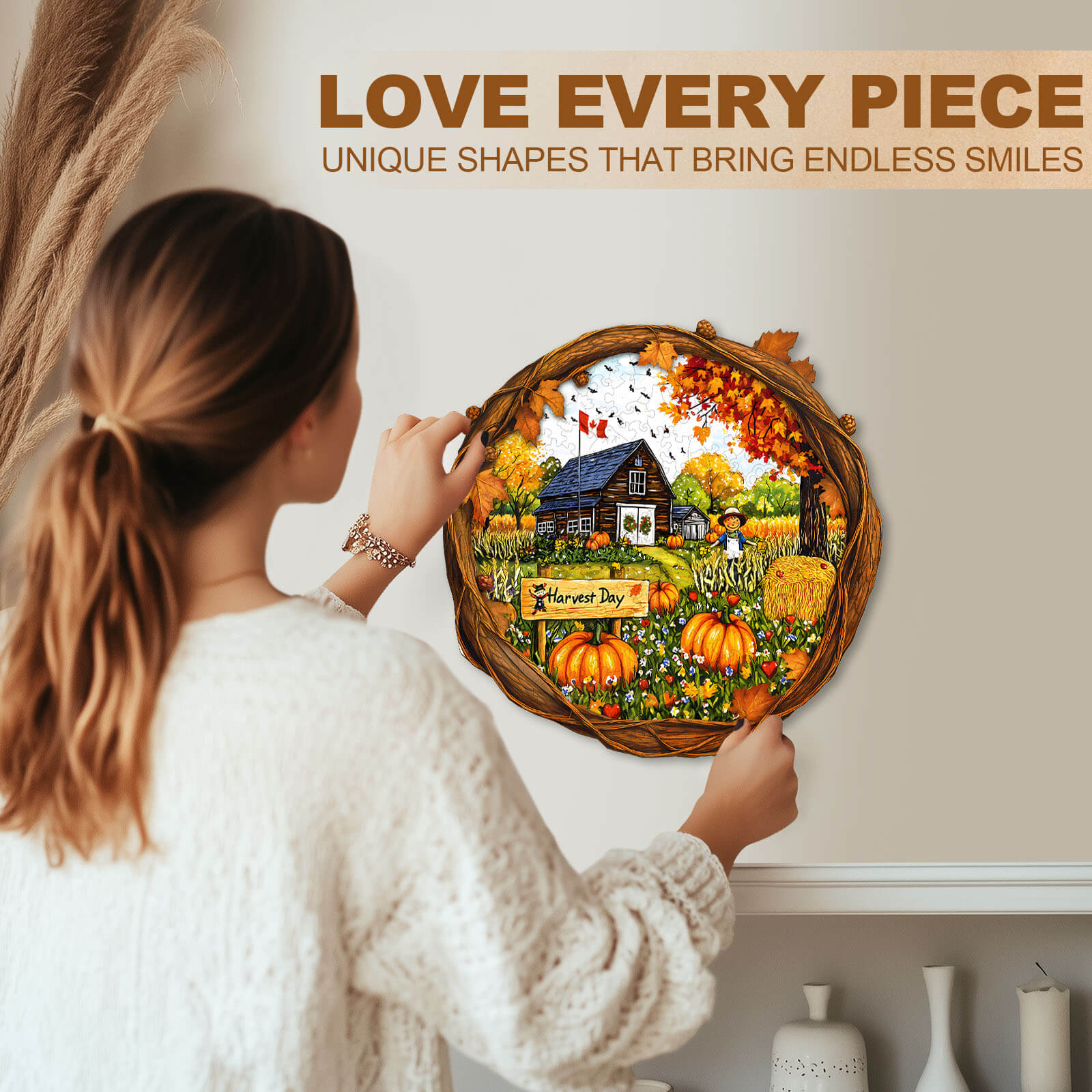 Harvest Day Wooden Jigsaw Puzzle