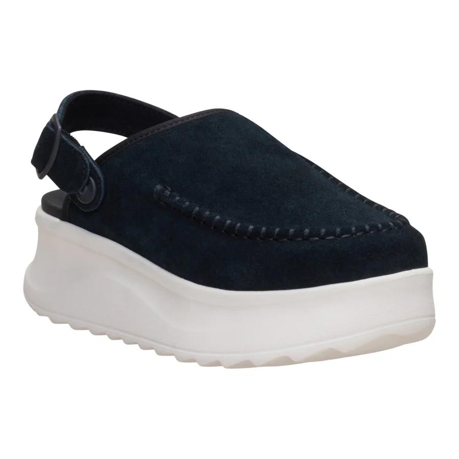 Delray Clog Suede - Black/Egret
