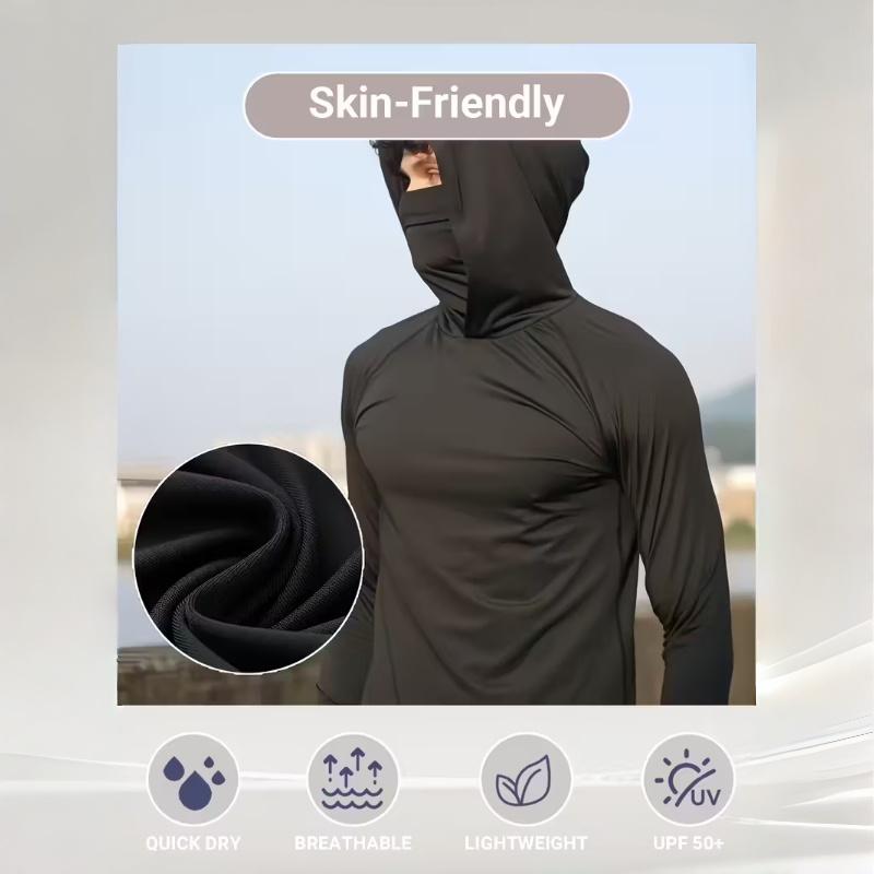 6-Piece Men's Casual Hoodie Pullovers UPF Sun Protection Soft Breathable