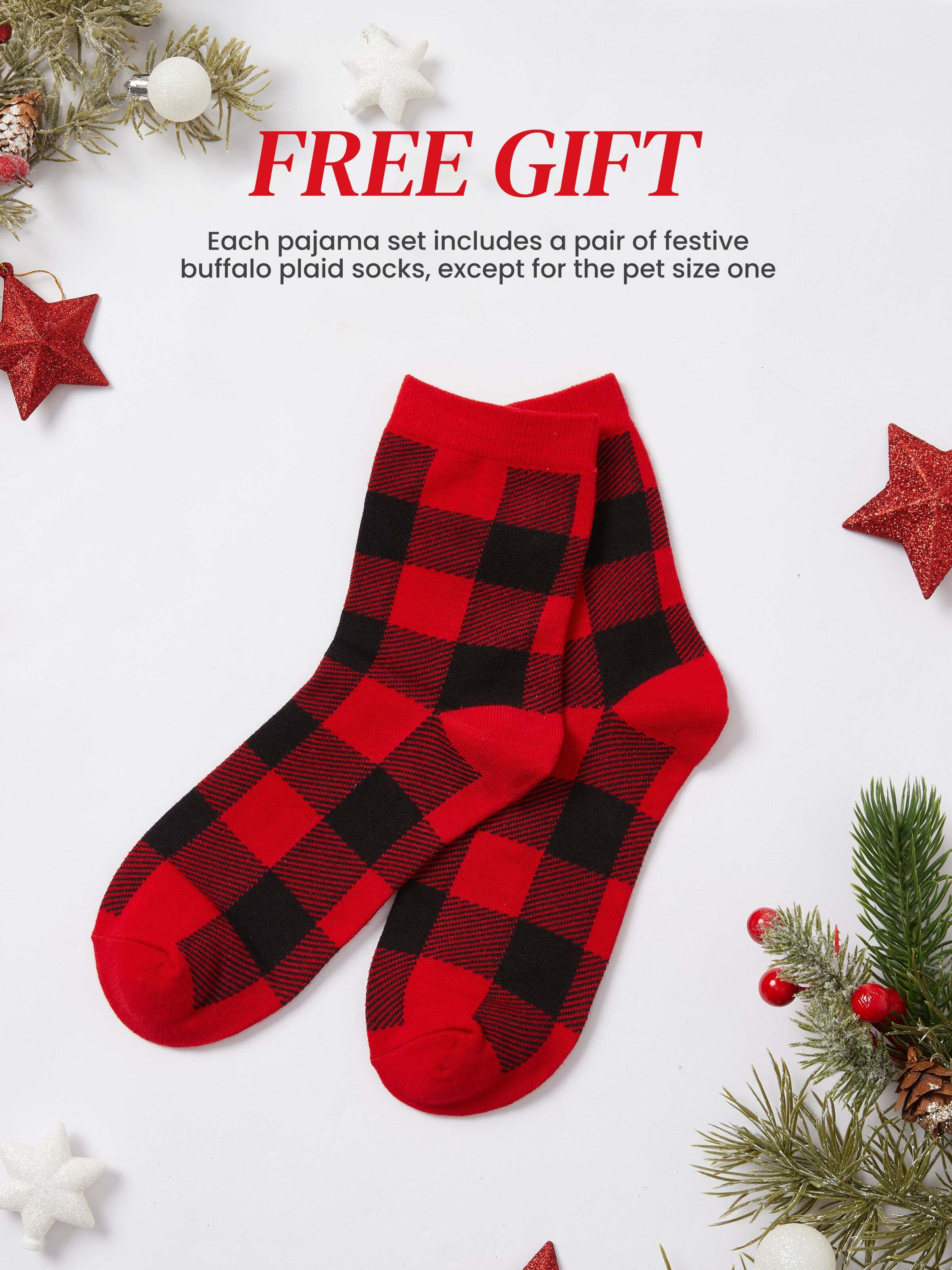 Christmas Family Matching Long Sleeves Very Merry Green Tops Allover Pattern Pants Pajamas Sets with Christmas Socks MediumSpringGreen