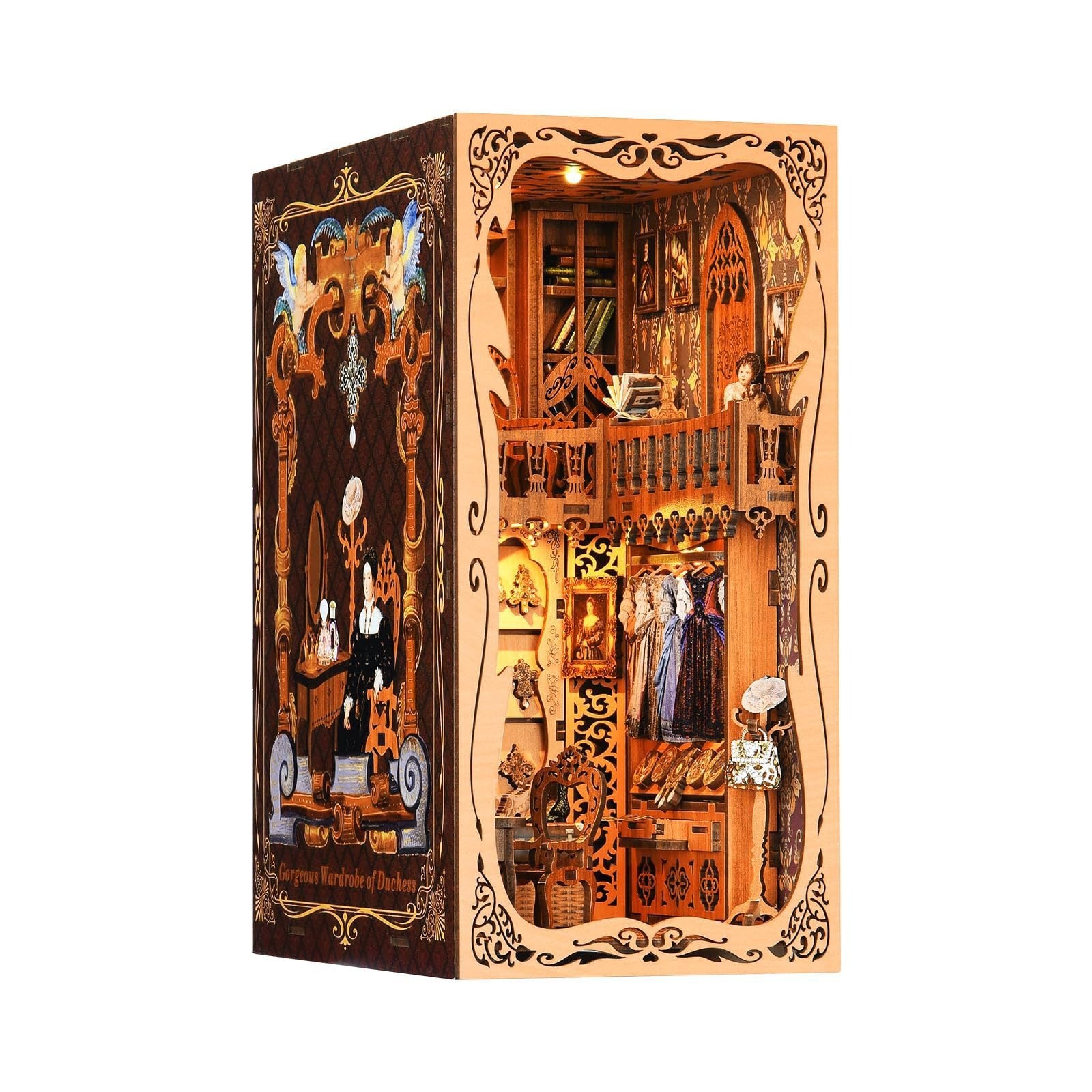 Duchess Wardrobe - DIY Book Nook Kit,3D Wooden Puzzle