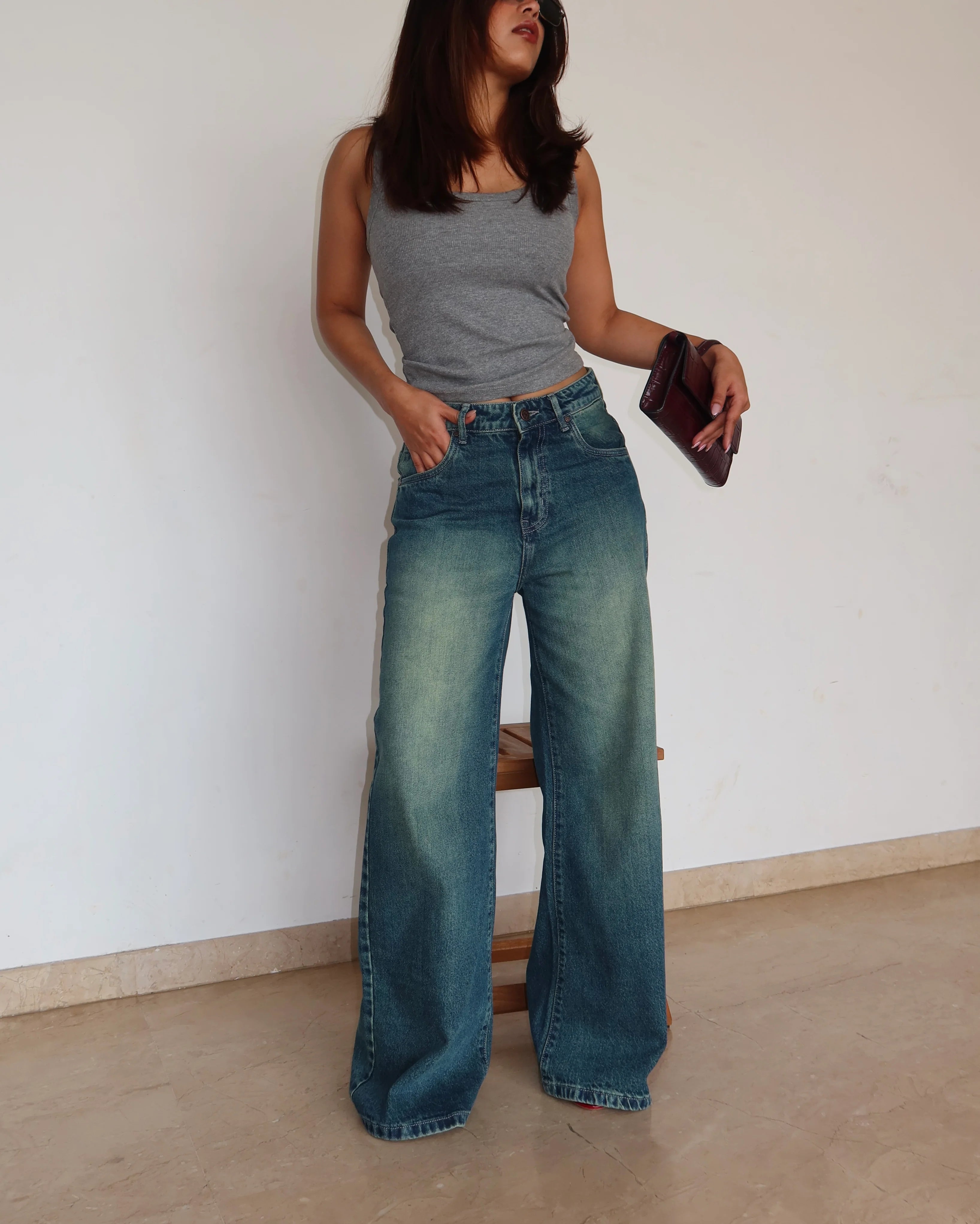 Shade Flow Wide Leg Jeans