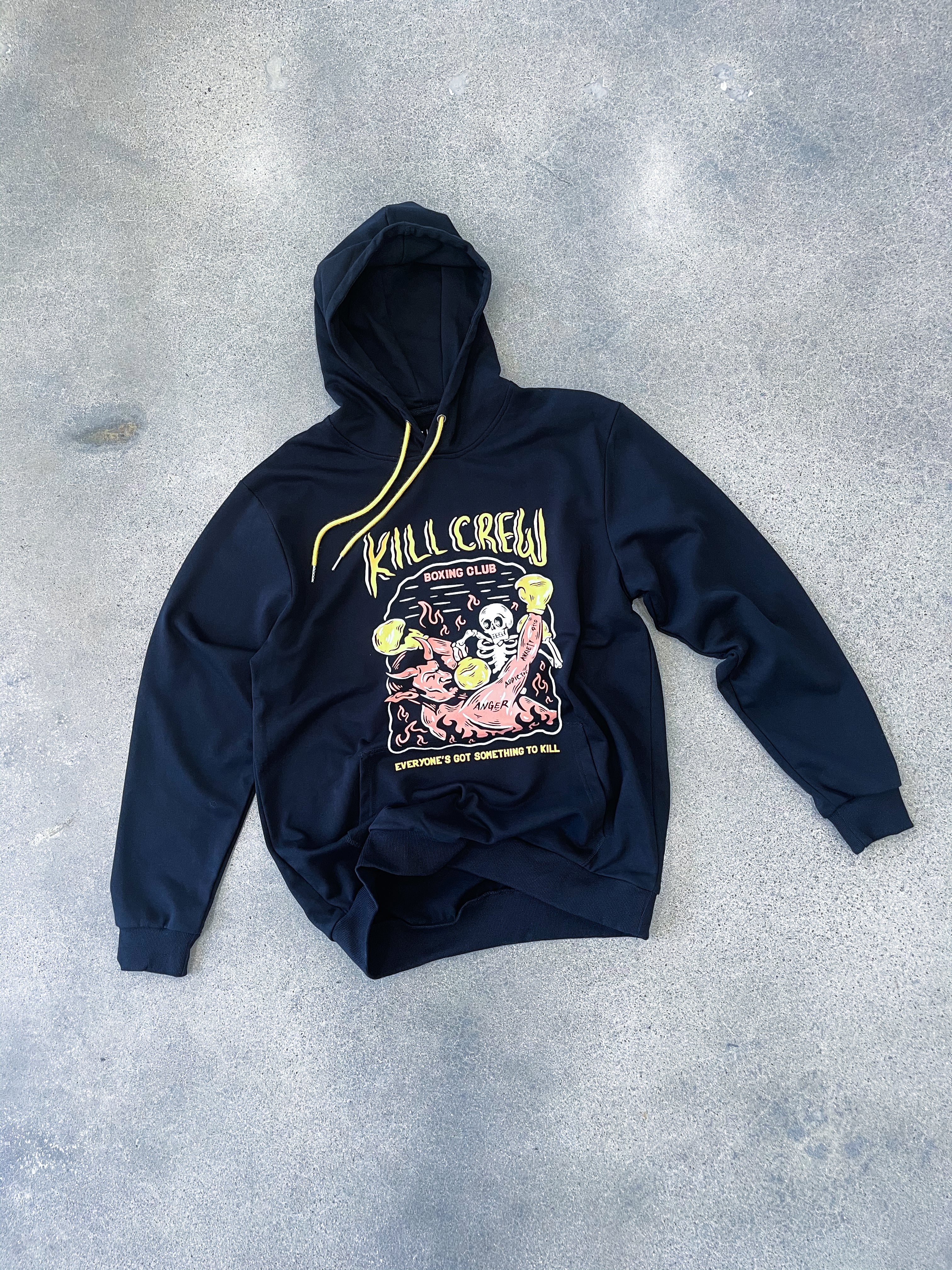 KILL CREW INNER DEMONS BOXING CLUB HOODIE - BLACK