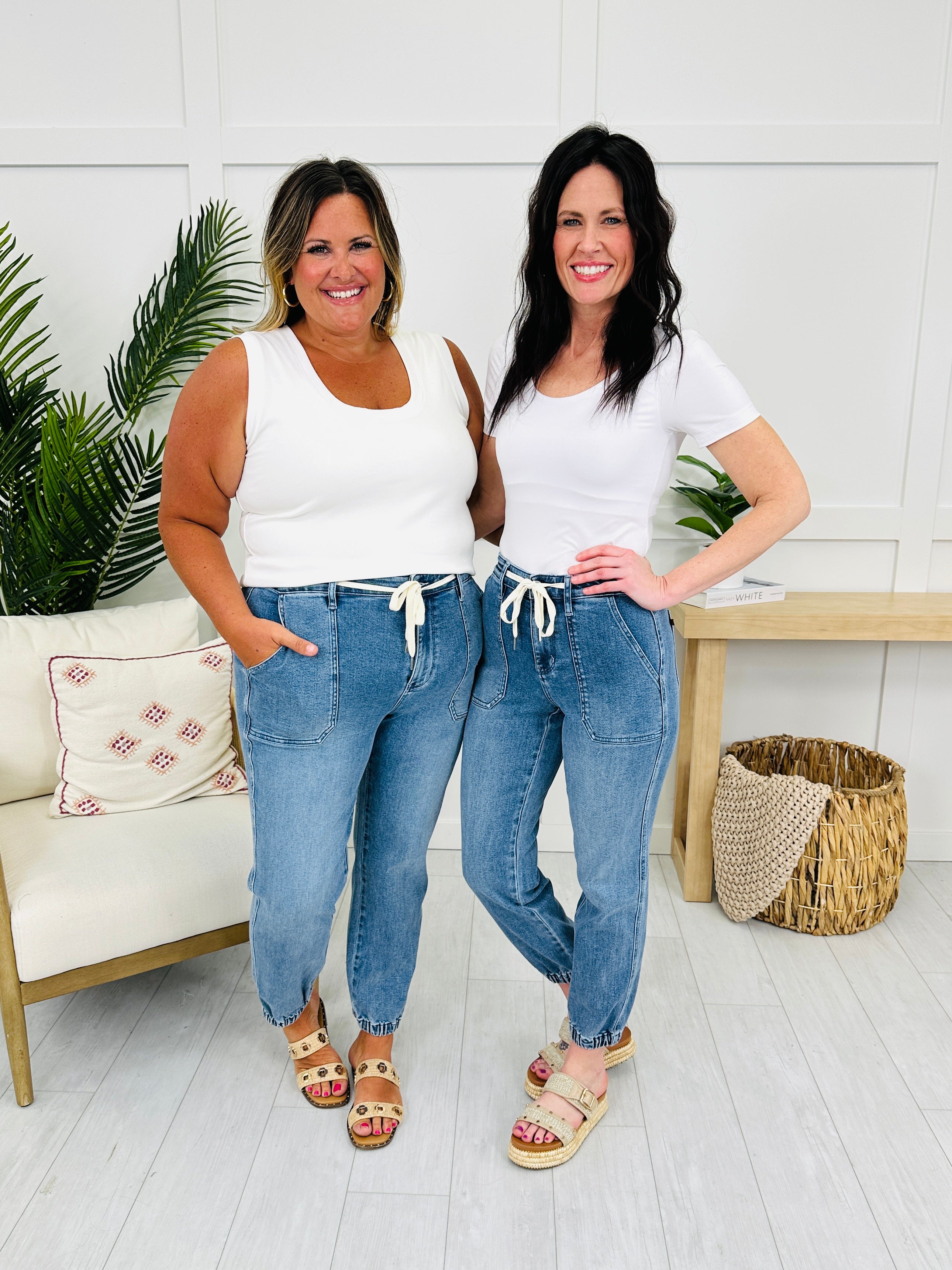 Judy Blue Chasing Comfort Denim Joggers