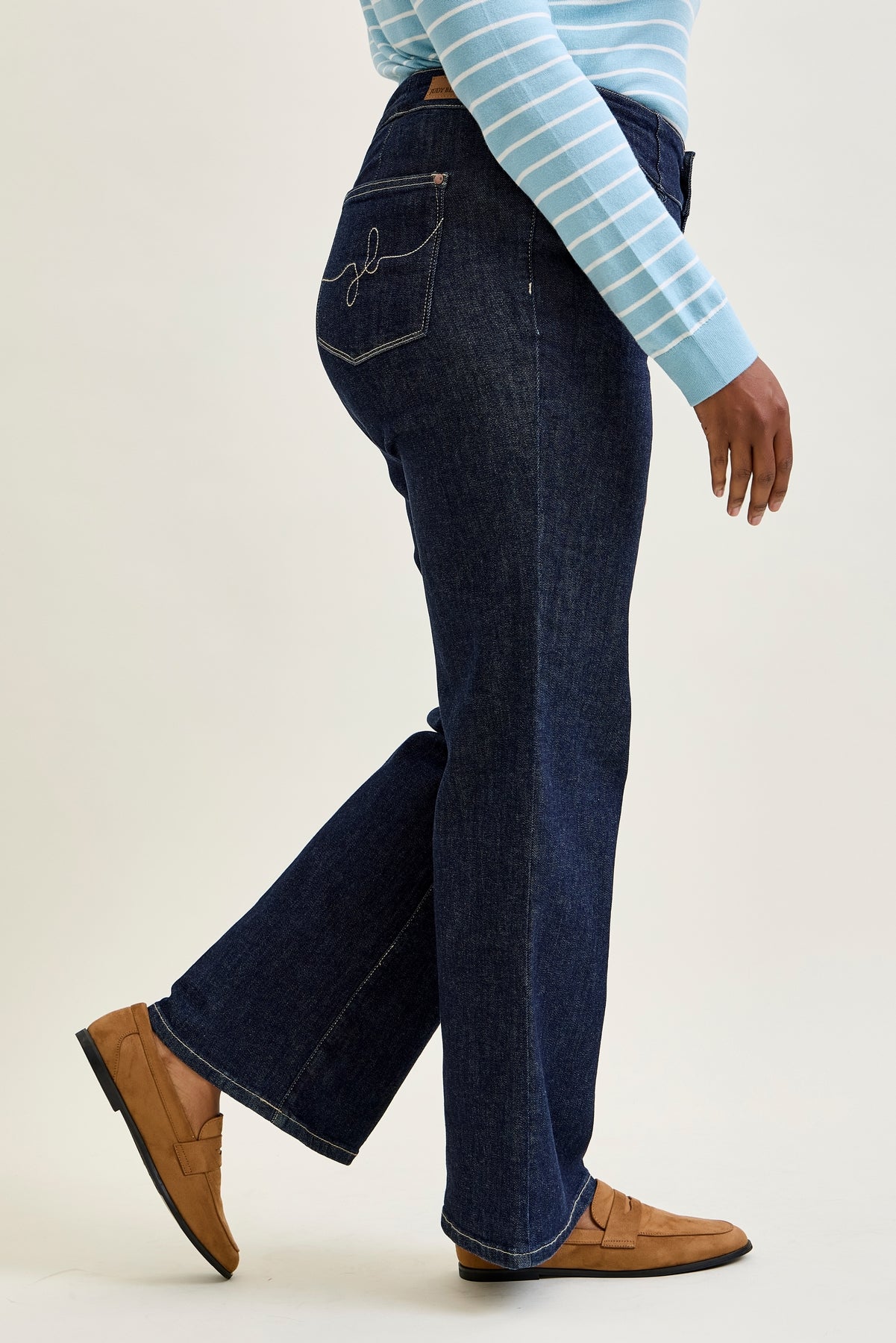 Eliana Rinse Geometric Wide Leg - PLUS