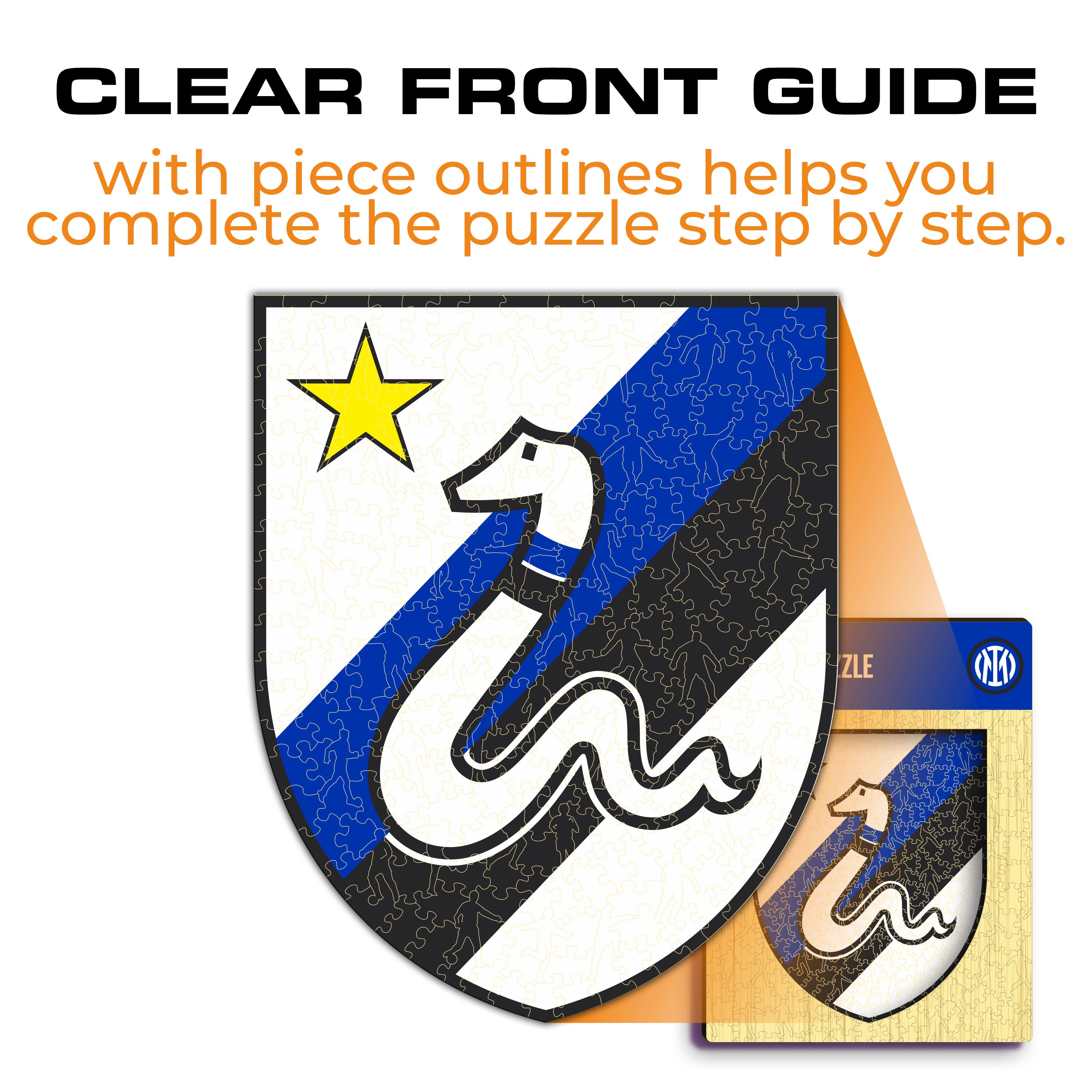 FC Inter® Retro Logo - Wooden Puzzle