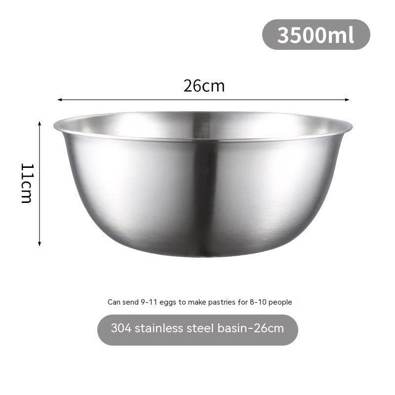 Stainless Steel Mixing Bowl & Mesh Sieve