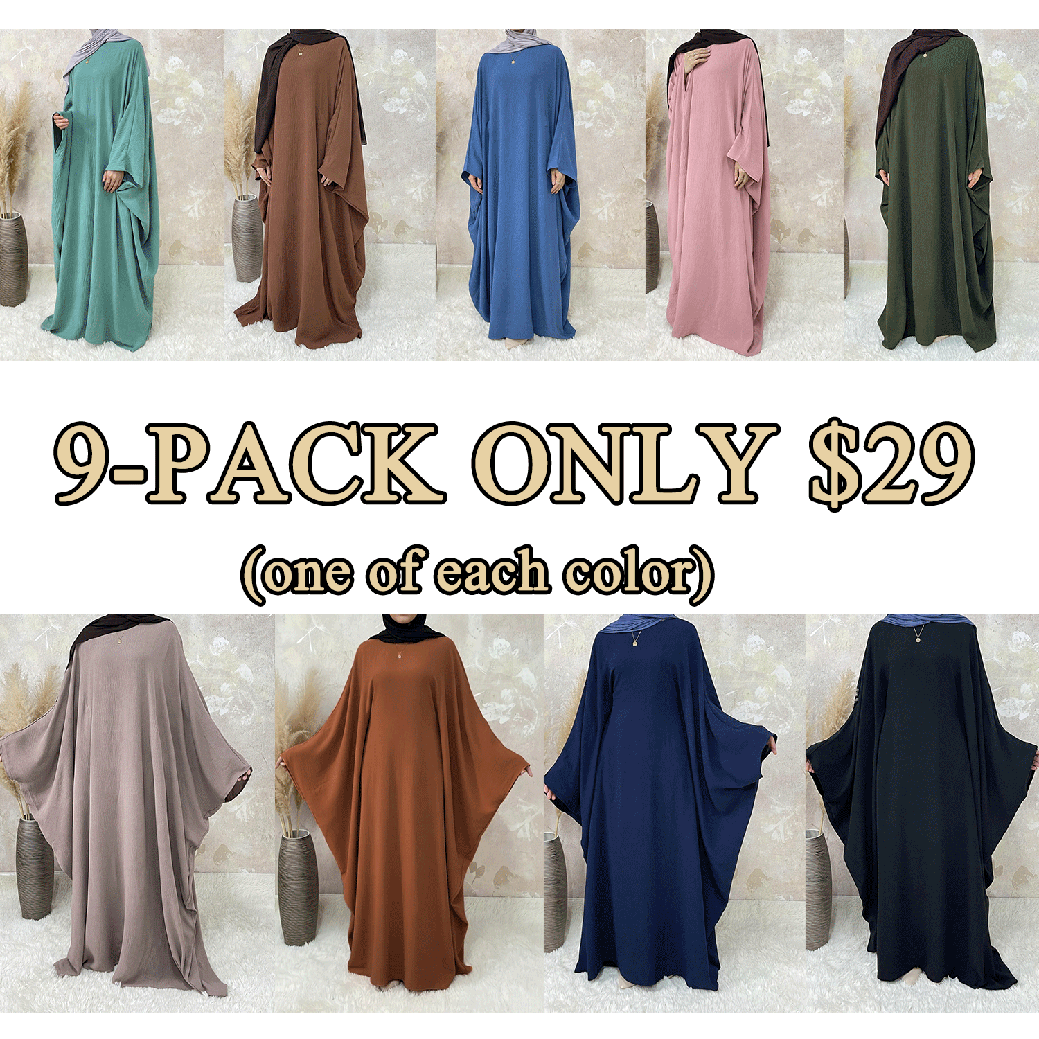 Elegant Modest Maxi Abaya Dress – Loose Fit, Long Sleeve, Everyday Comfort