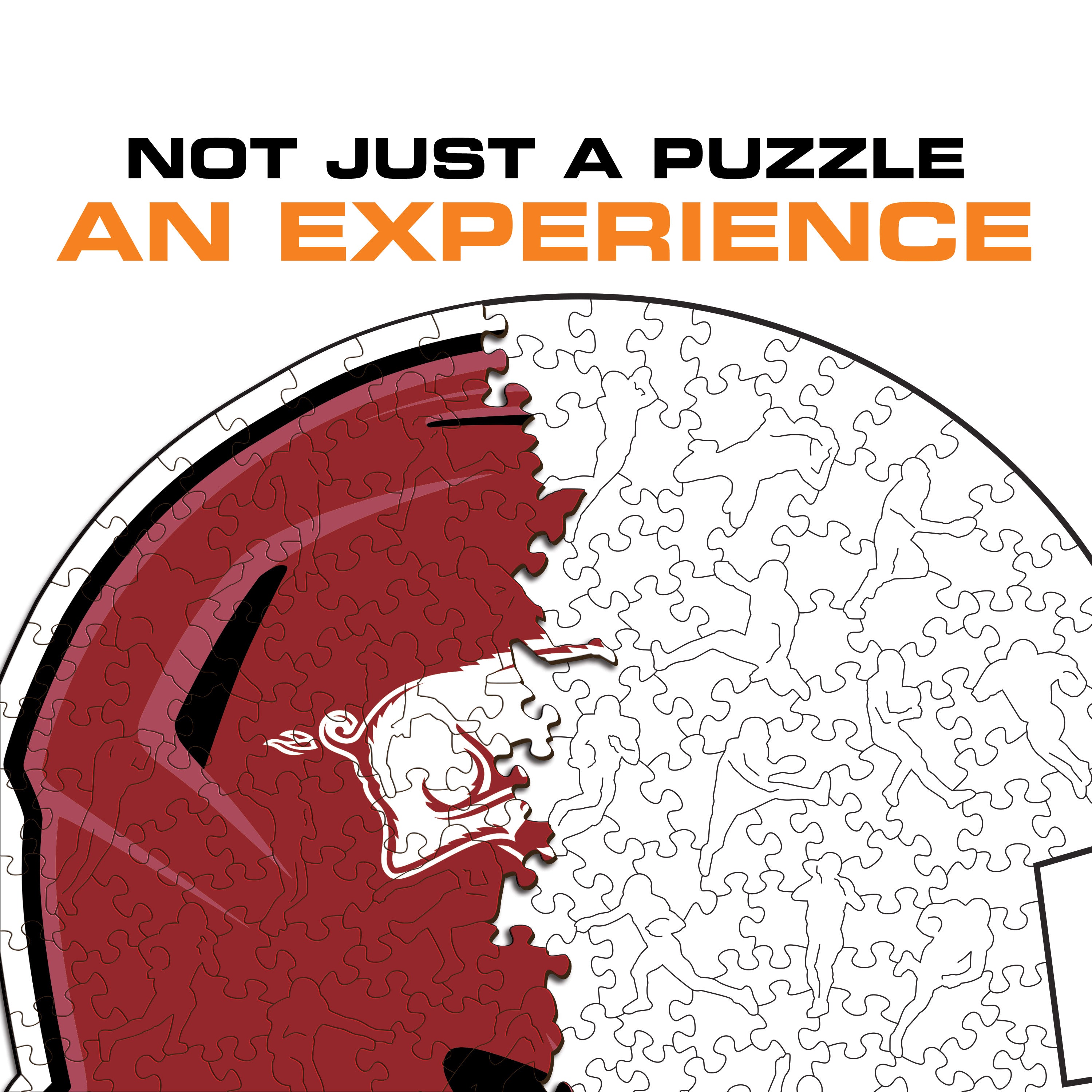 University of Arkansas Helmet - Wooden Puzzle