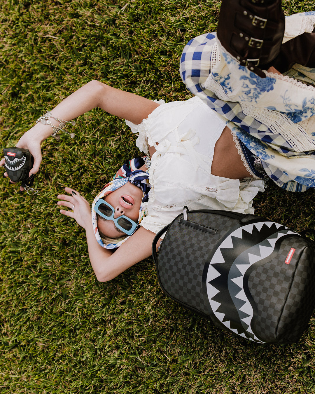 LIGHTS OUT SHARKS IN PARIS BACKPACK