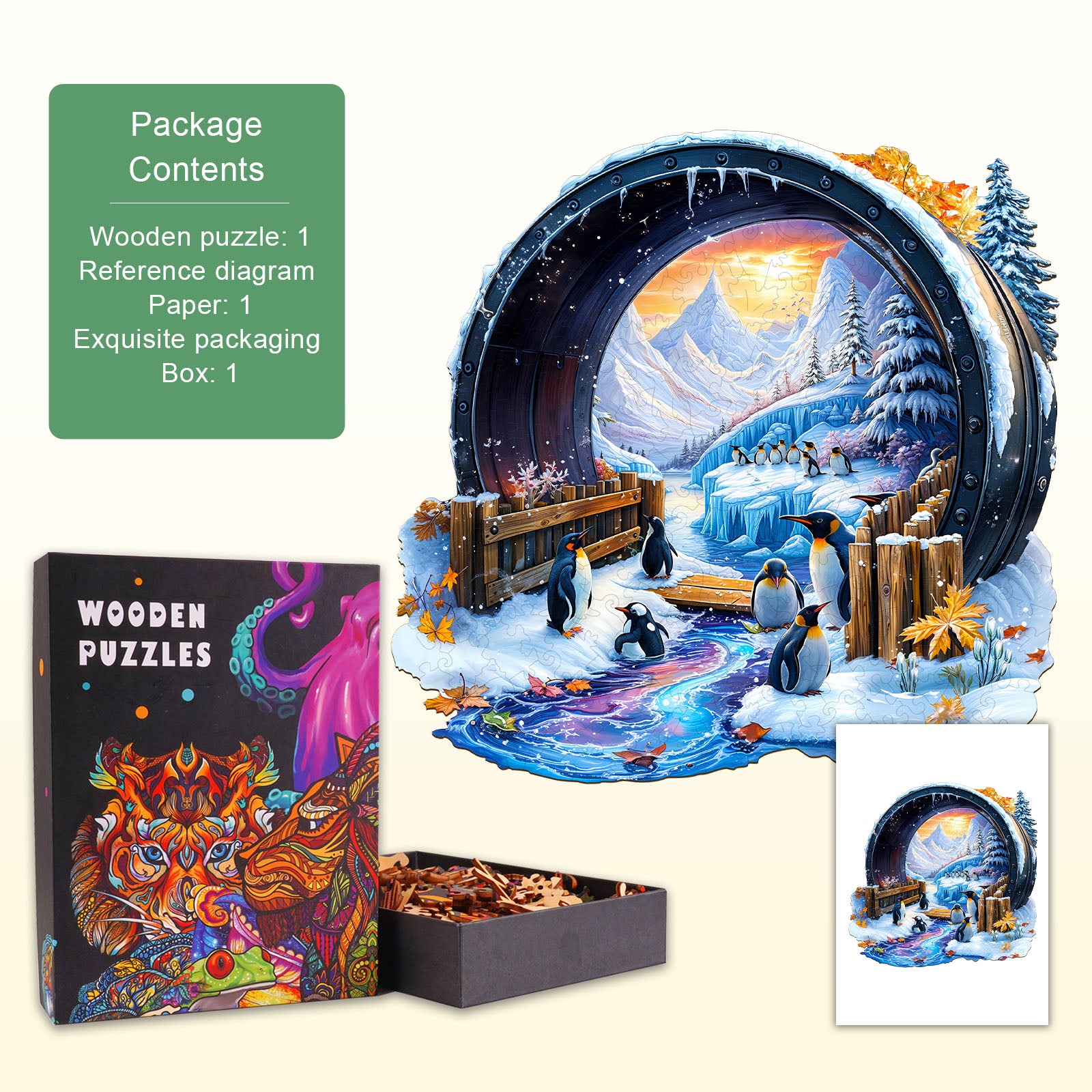Winter Fairy Tale  Wooden Jigsaw Puzzle