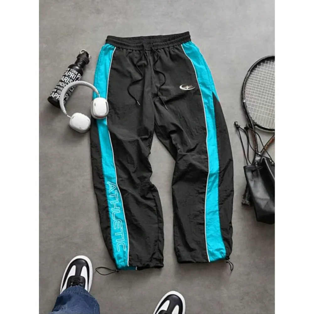 Men's Casual Printed Elastic Cuff Sport Pants