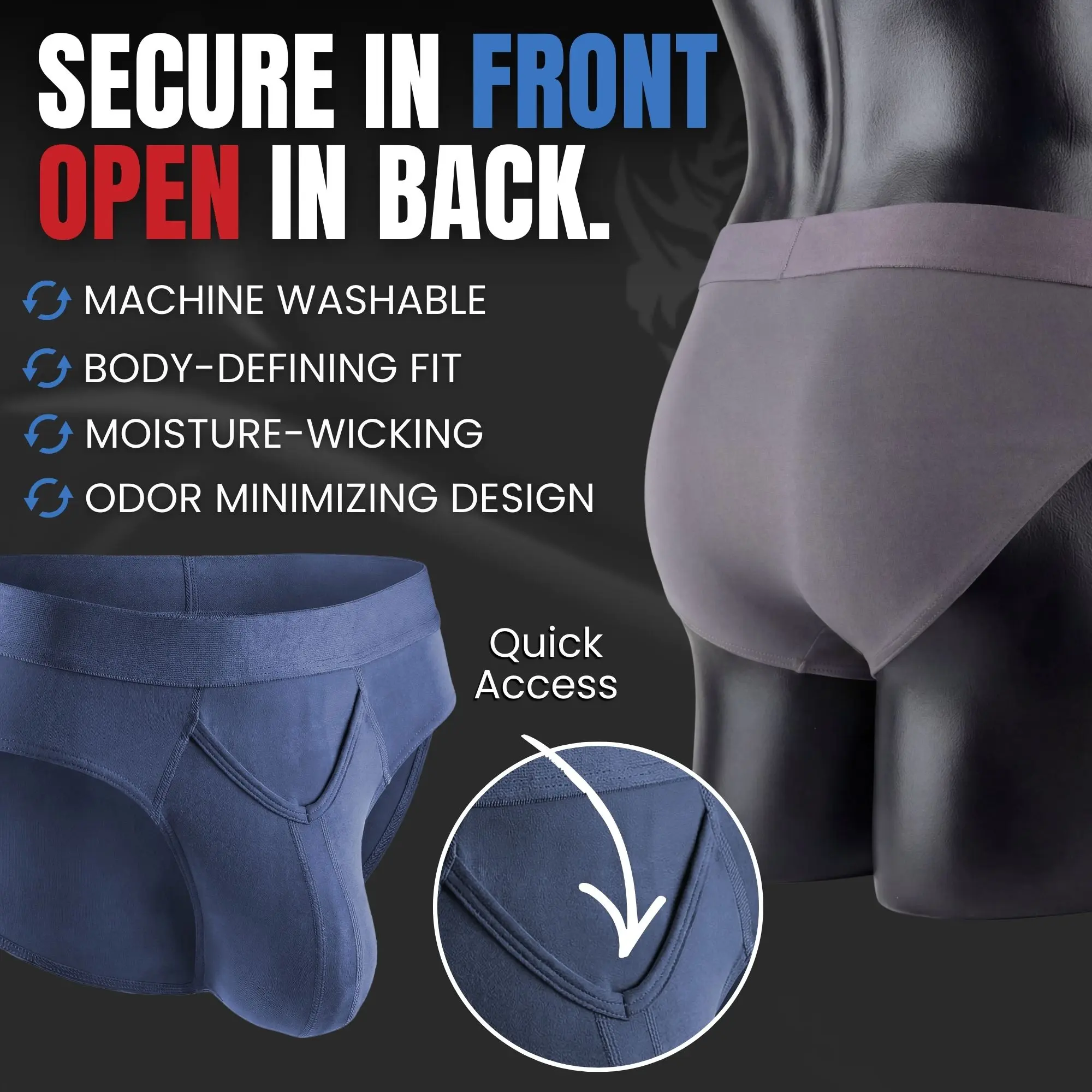 Men’s Performance V-Fly Sport Briefs (3-Pack)