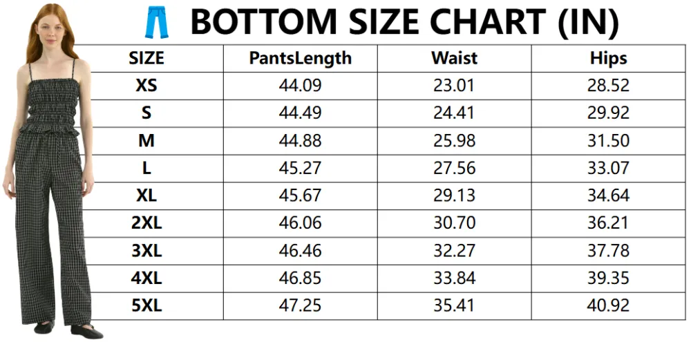 Plaid Seersucker Smocked Cami Top and Pants Set