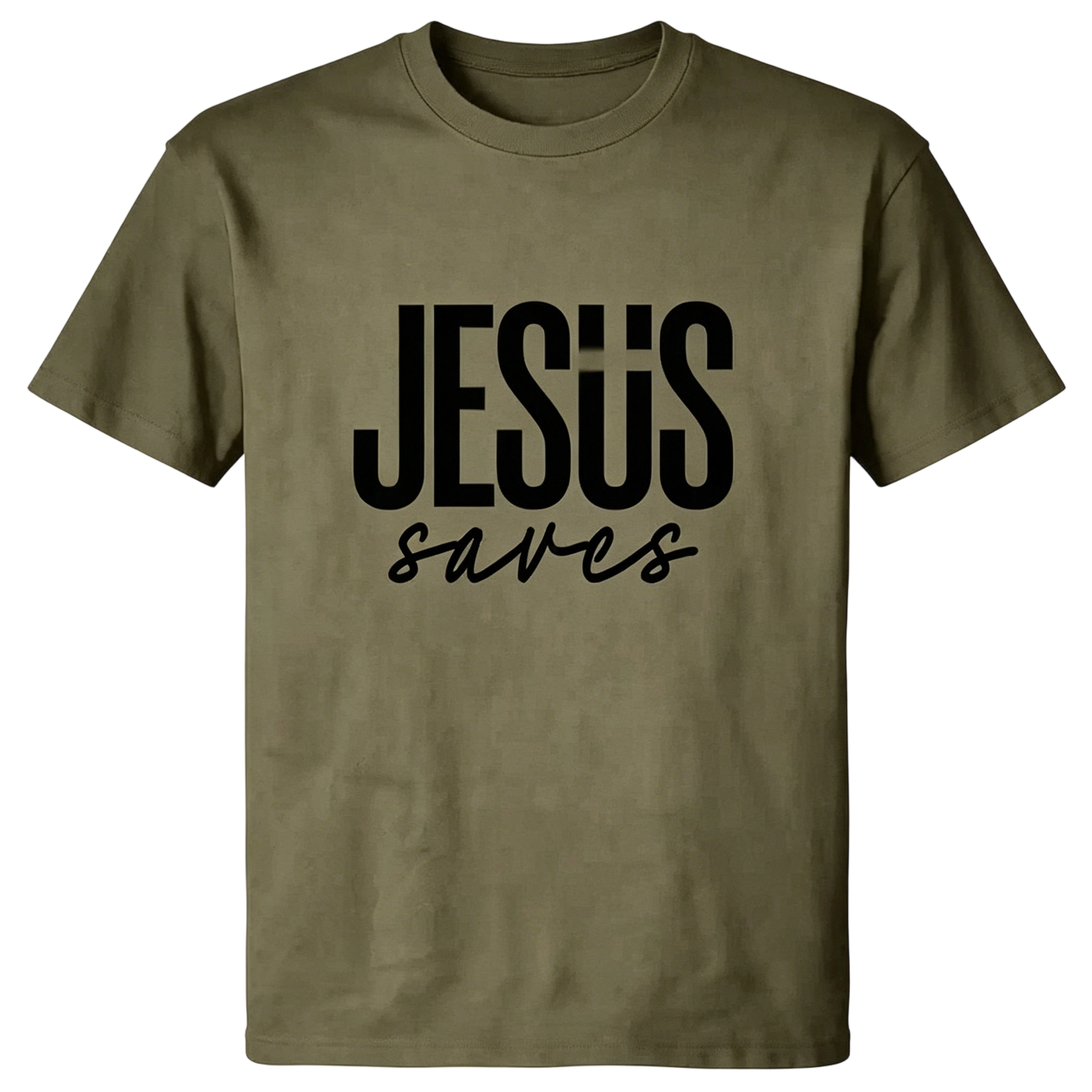 Men's JESUS saves Graphic T-shirt - Soft & Breathable Fabric, Durable Print, Everyday Comfort, Machine Washable, minimalist graphic casual wear