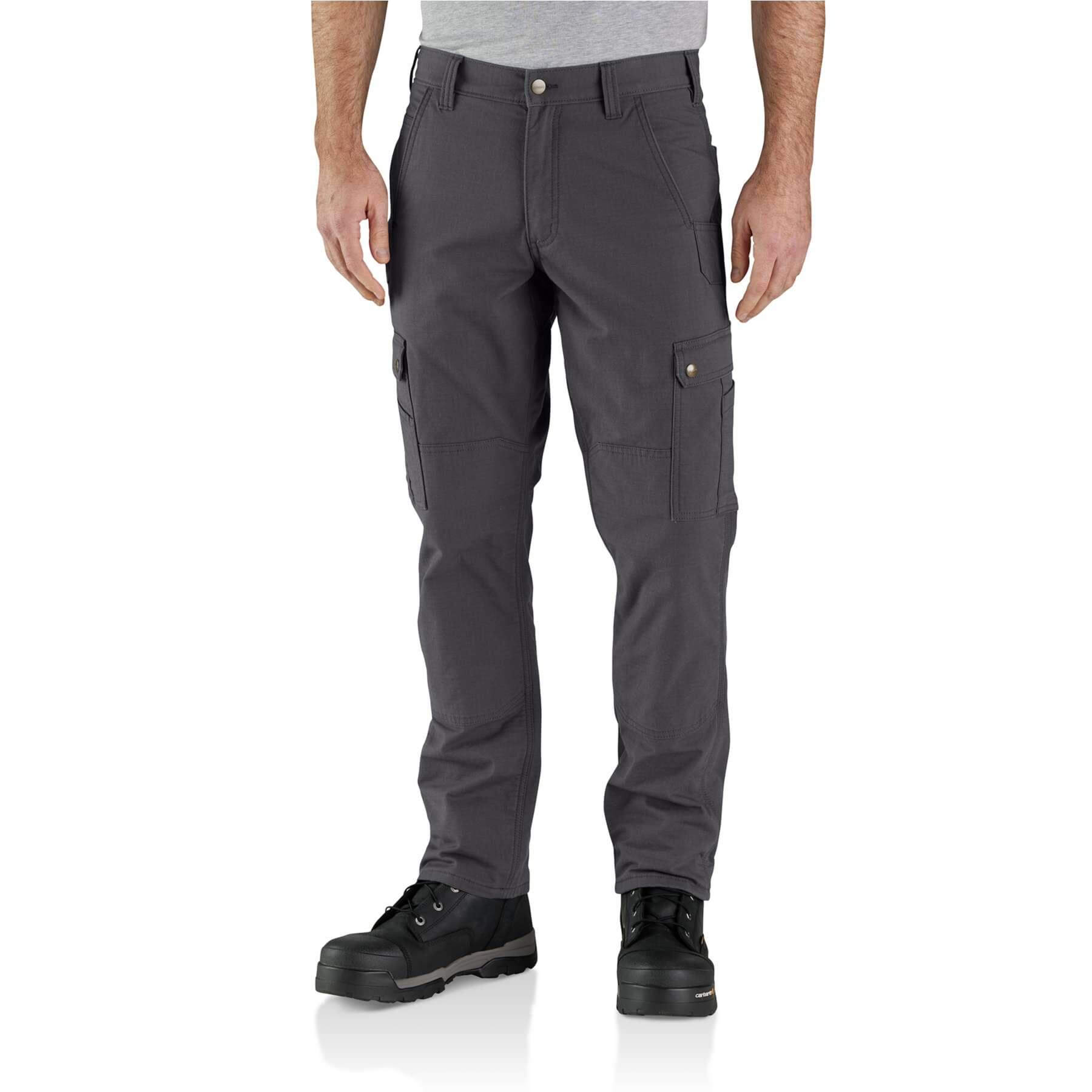 CHT Fleece-Lined Relaxed Fit Ripstop Cargo Work Trousers 105491