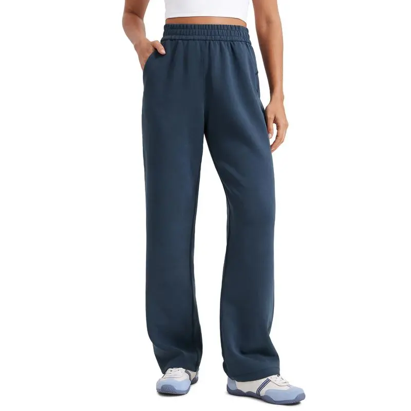 Women’s Casual Travel Pants – Wide Leg High Waisted Sweatpants with Pockets
