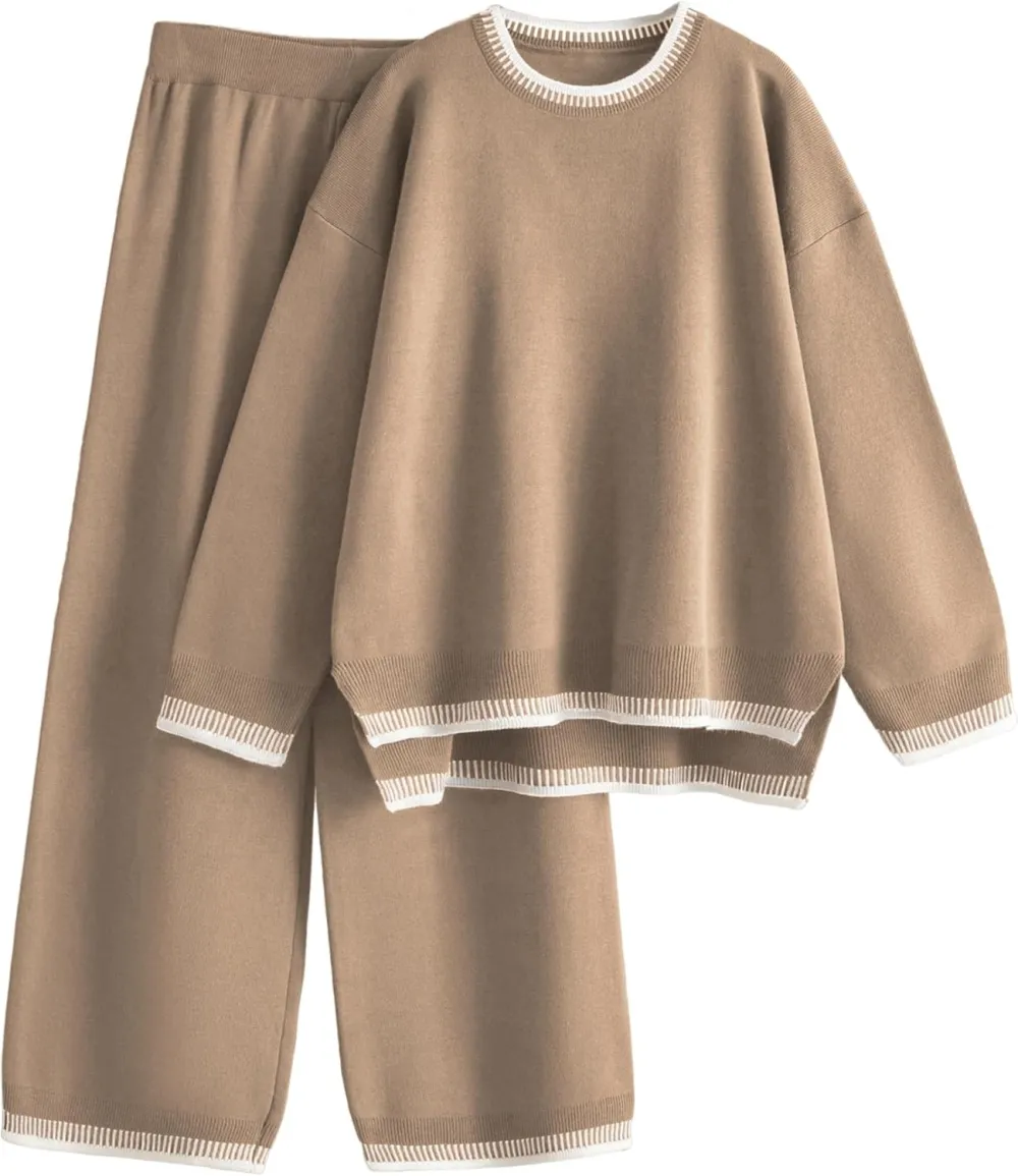 Women's 2-Piece Sets Spring Outfits Chic Comfortable Elastic Loungewear