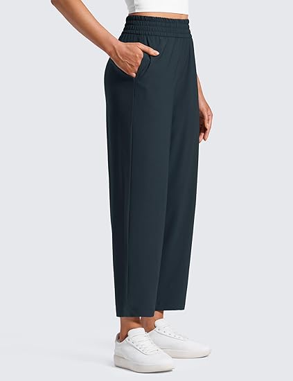 Lightweight Drapey Tapered Ankle Pants for Women