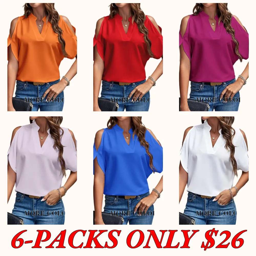 Women's Solid-Color Slim-Fit Casual T-Shirt