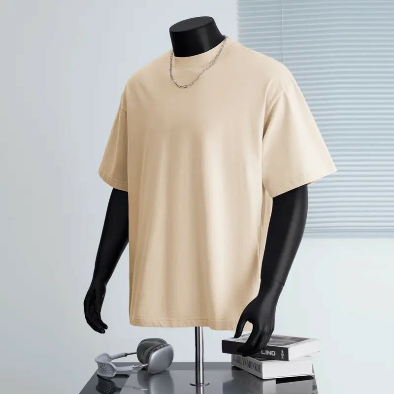 📏📏Vintage Oversized Cotton T-Shirt – Unisex Streetwear Loose Fit Tee