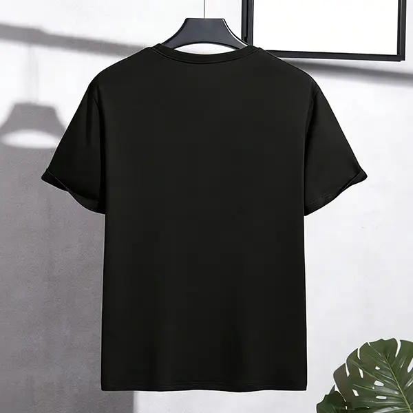 Men's Printed T-Shirt — 100% Pure Cotton, Loose-Fit, Streetwear Style, Short Sleeve