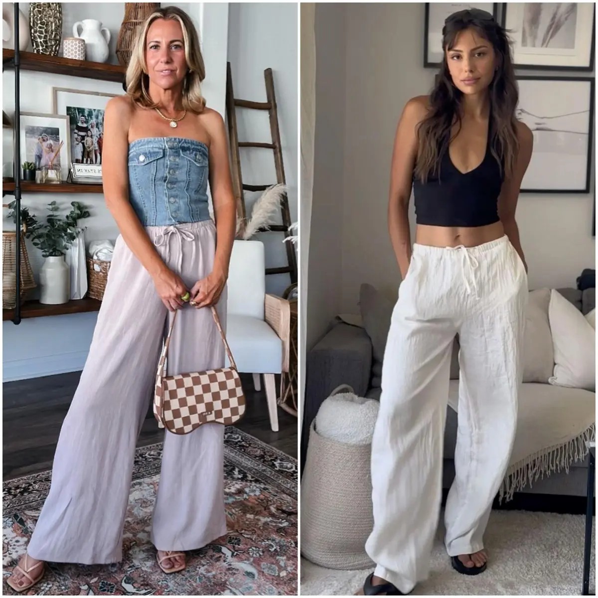 2026 Palazzo Pants for Women - Beach to Street Wide Leg + Pockets